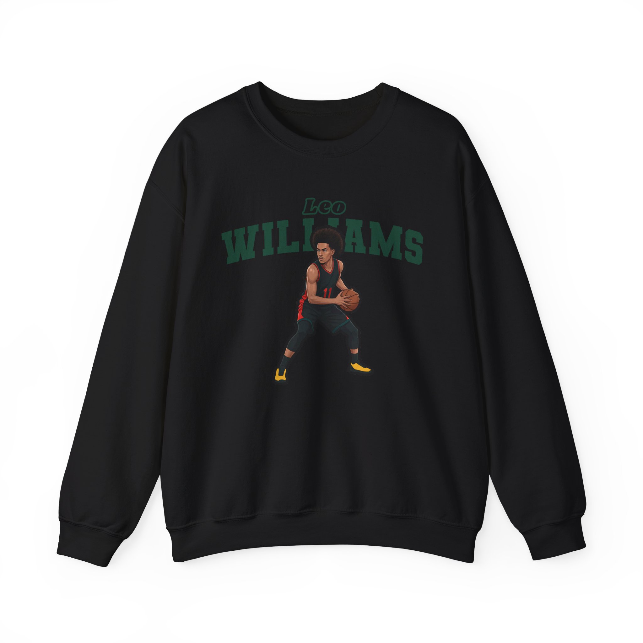 Crewneck Sweatshirt — character_name_arch in Black