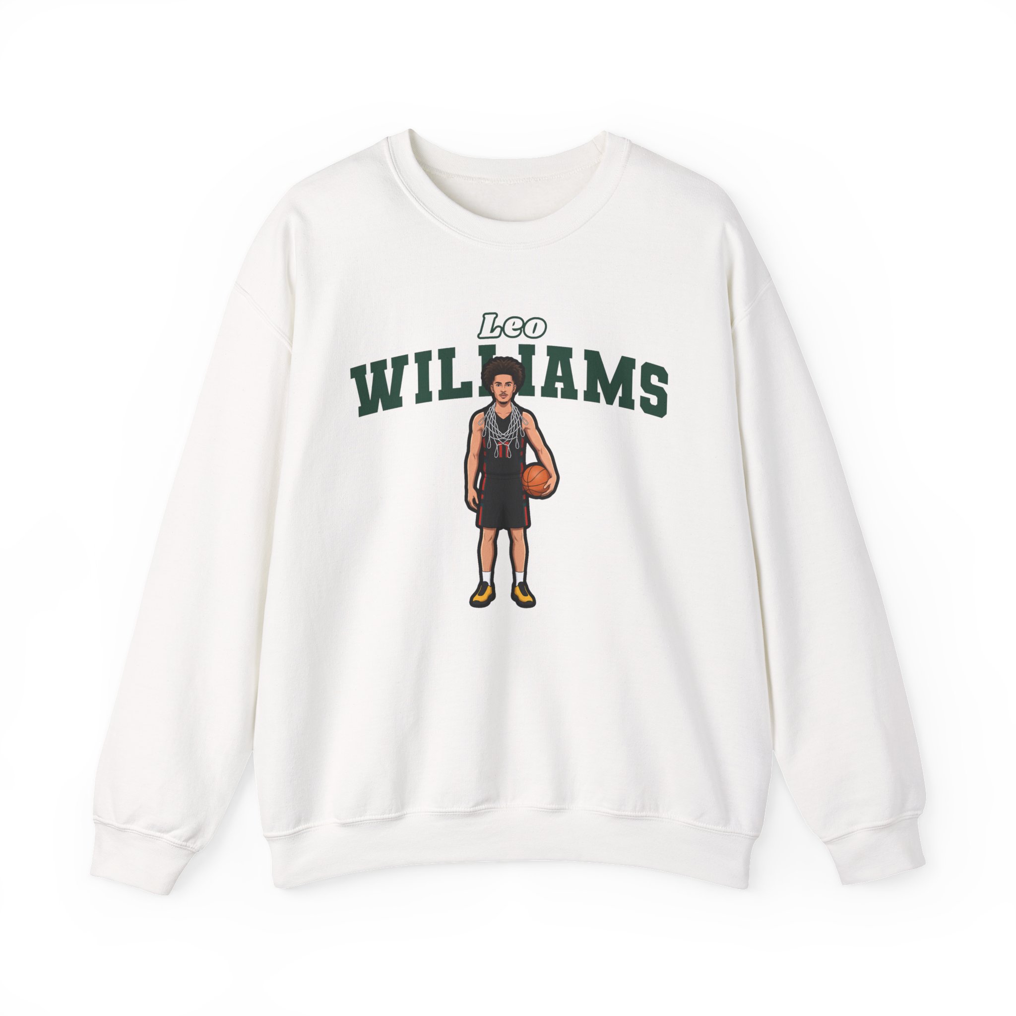 Crewneck Sweatshirt — character_name_arch in White