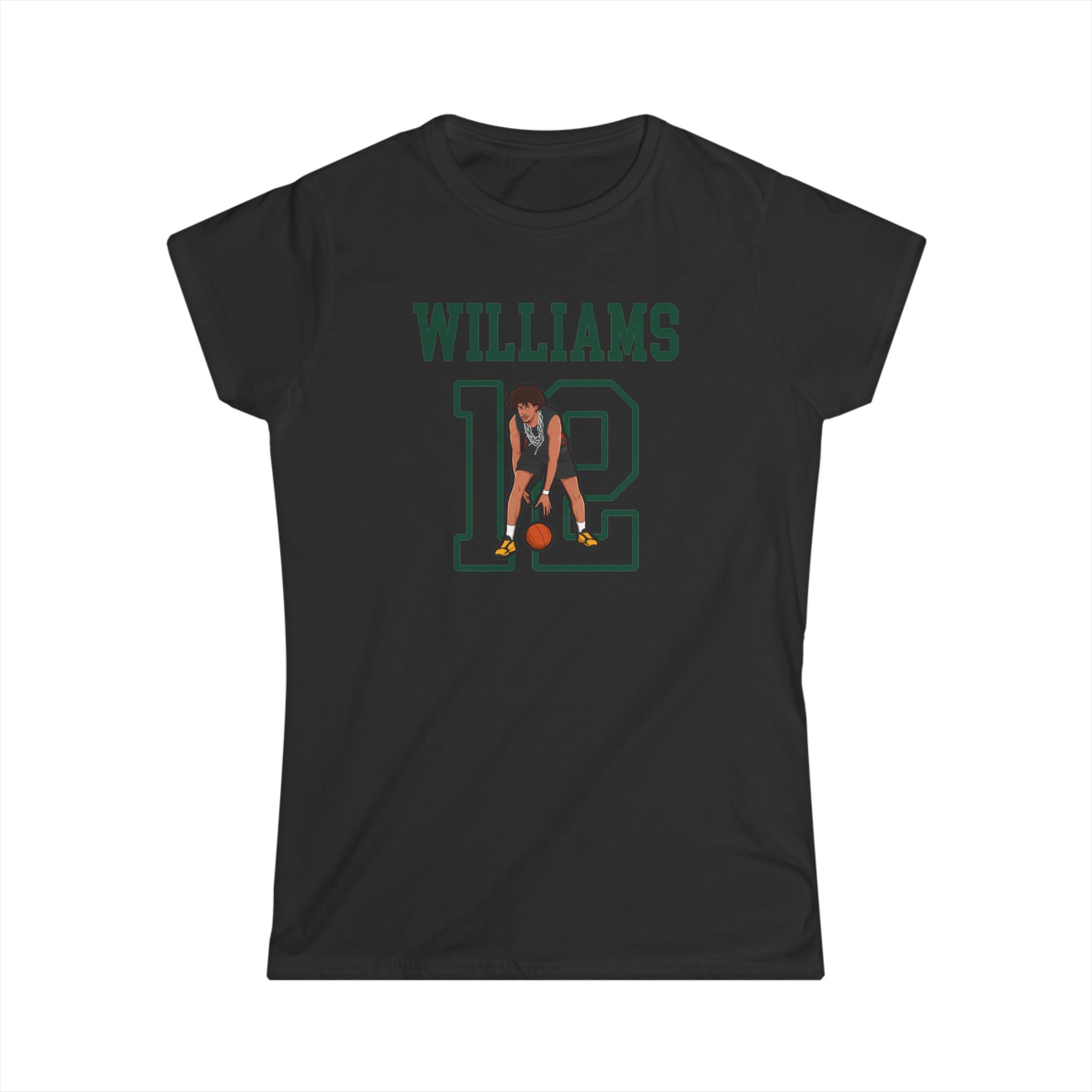 Women's Softstyle Tee — character_shirsey in Black