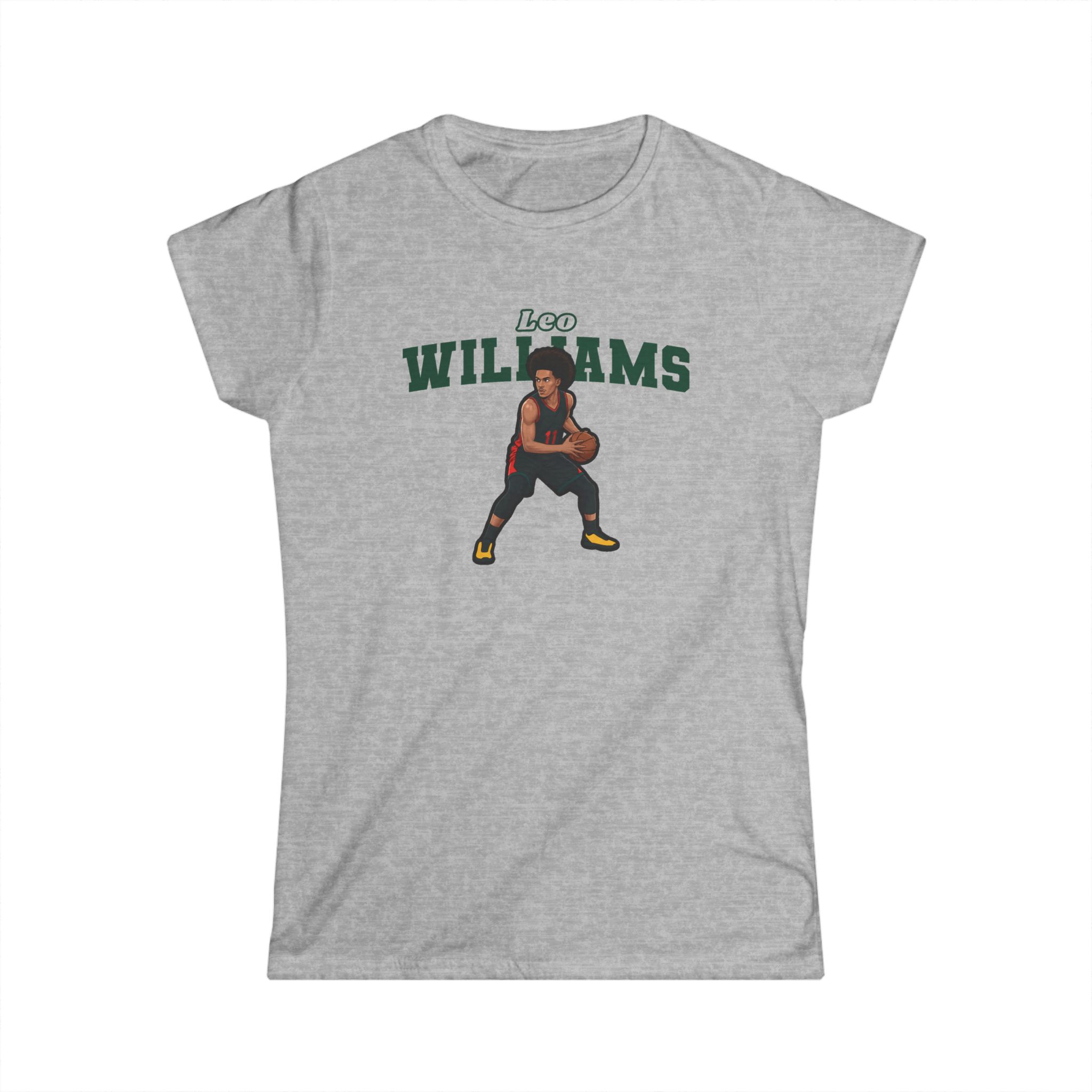 Women's Softstyle Tee — character_name_arch in Grey