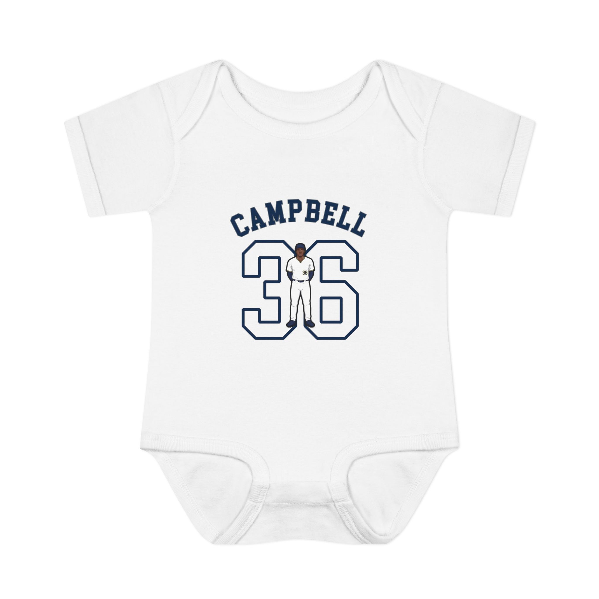 Baby Onesie — character_shirsey_arch in White