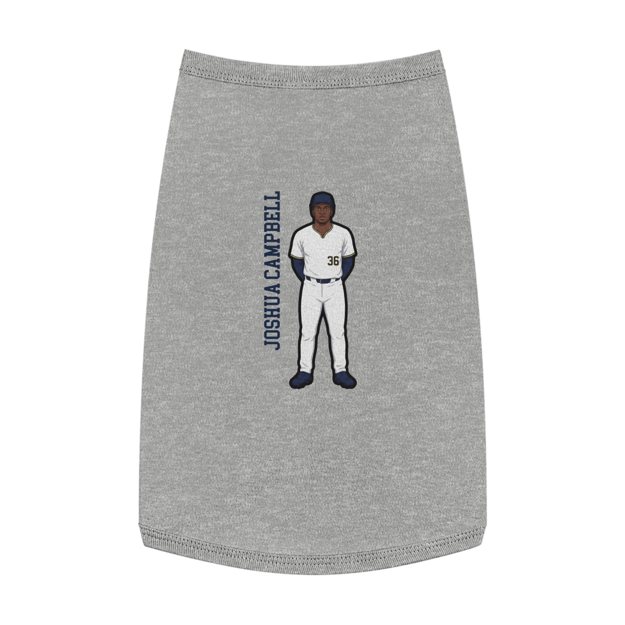 Pet Tank Top — character_name_vertical in White