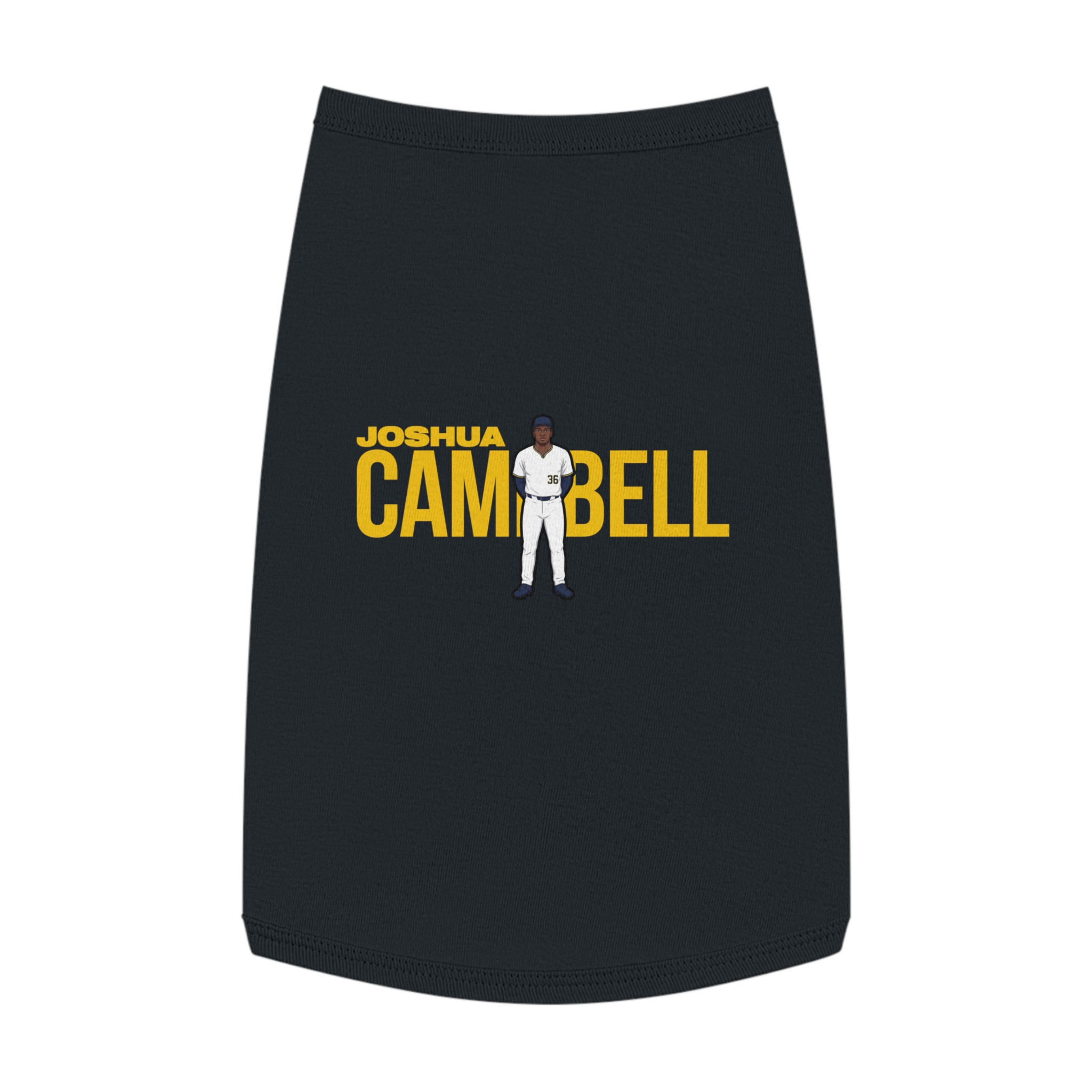 Pet Tank Top — character_player_name in Black
