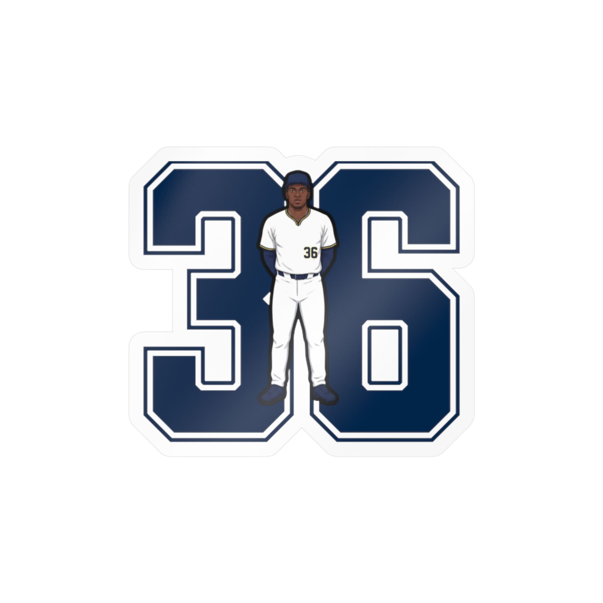 Vinyl Sticker — character_number in Classic