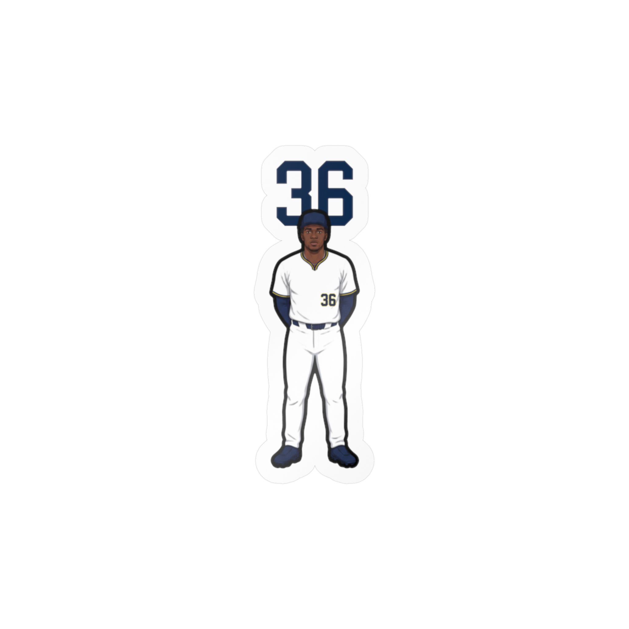 Vinyl Sticker — character_number_top in Classic