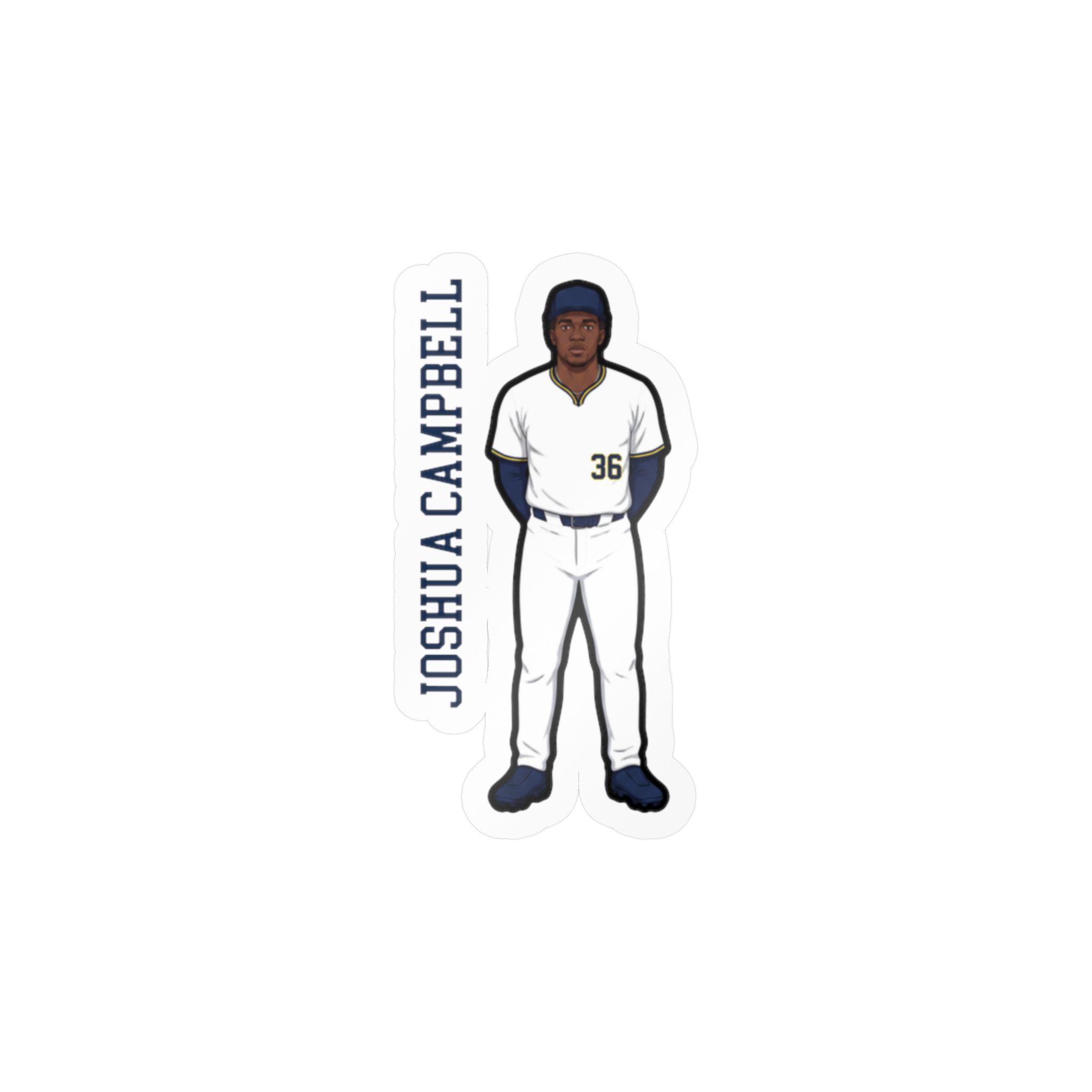Vinyl Sticker — character_name_vertical in Classic