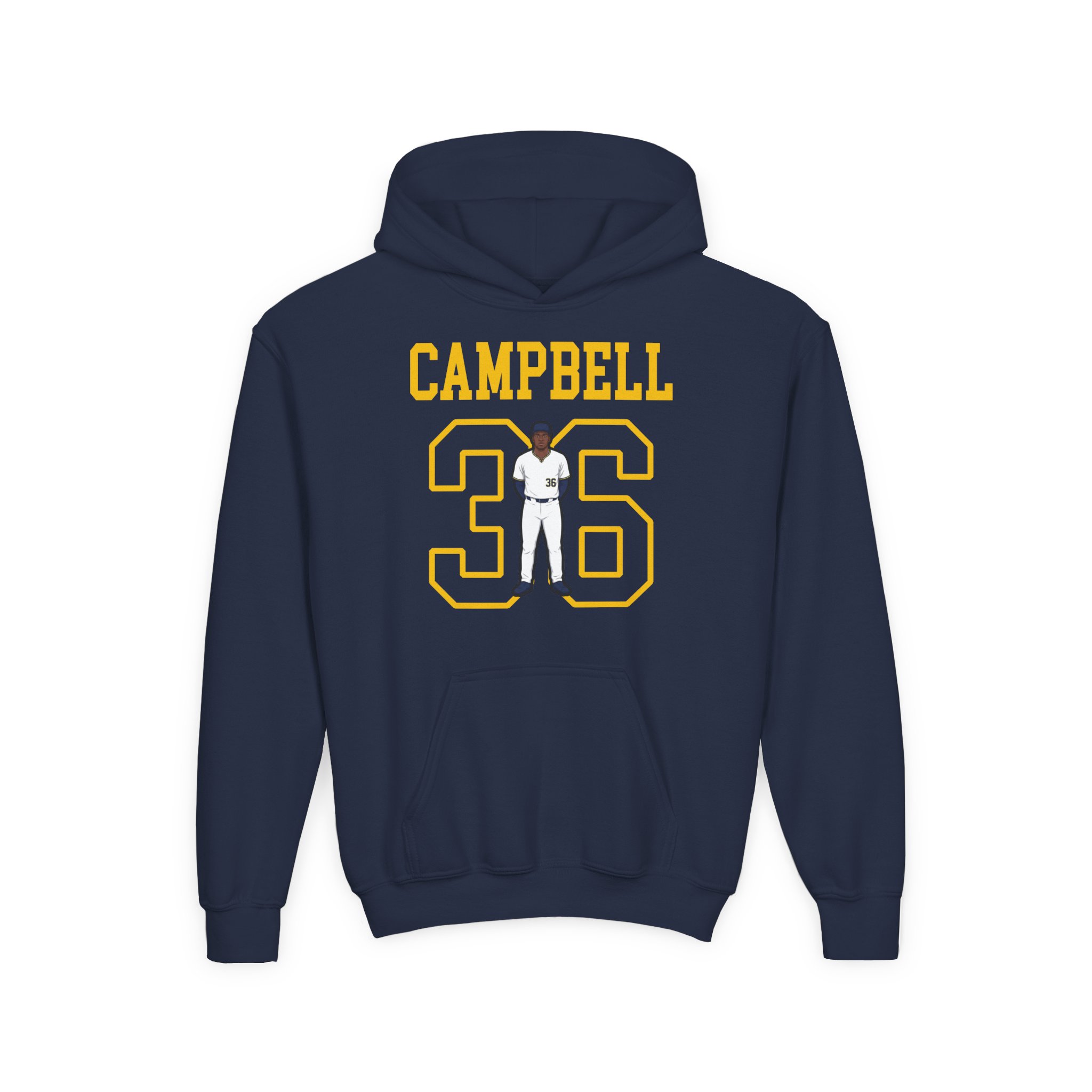 Youth Hoodie — character_shirsey in Navy
