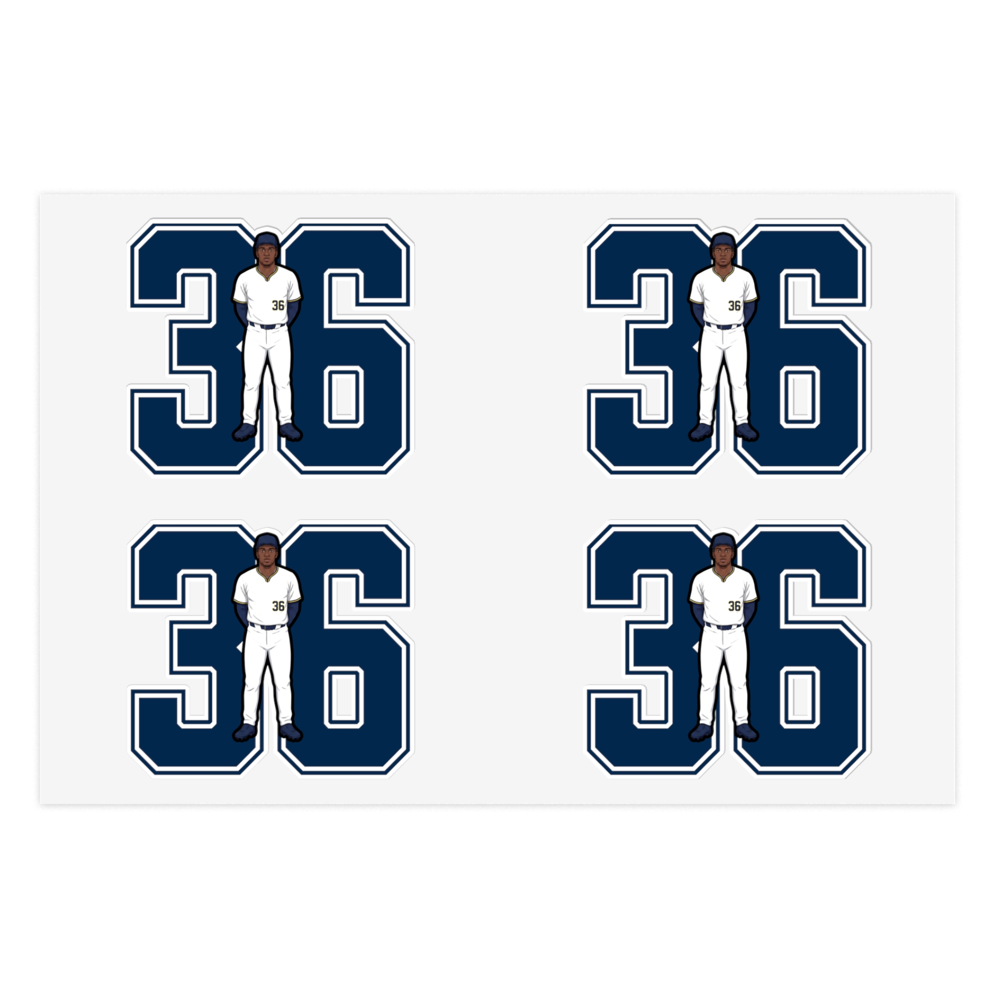 Sticker Sheet — character_number in Classic