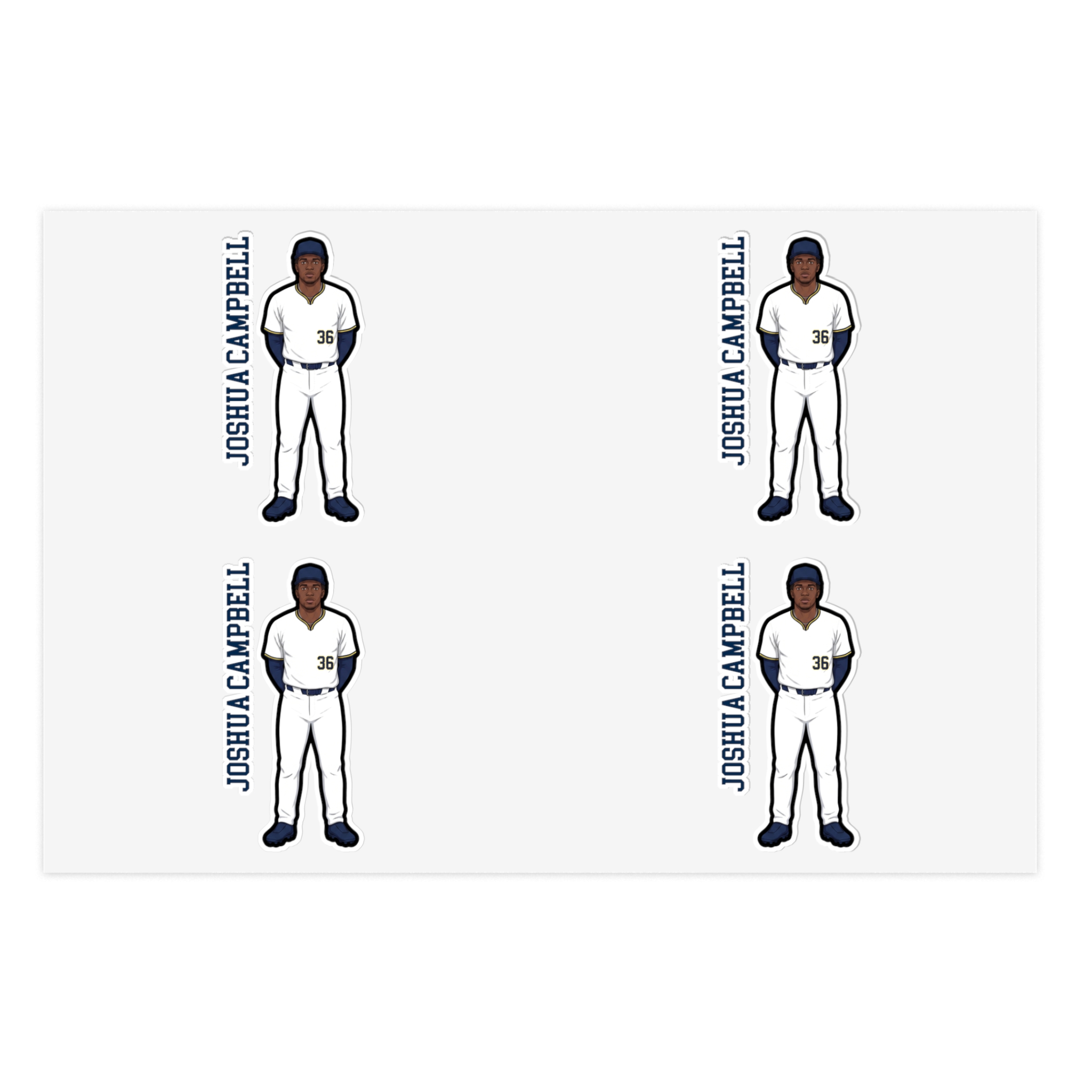 Sticker Sheet — character_name_vertical in Classic