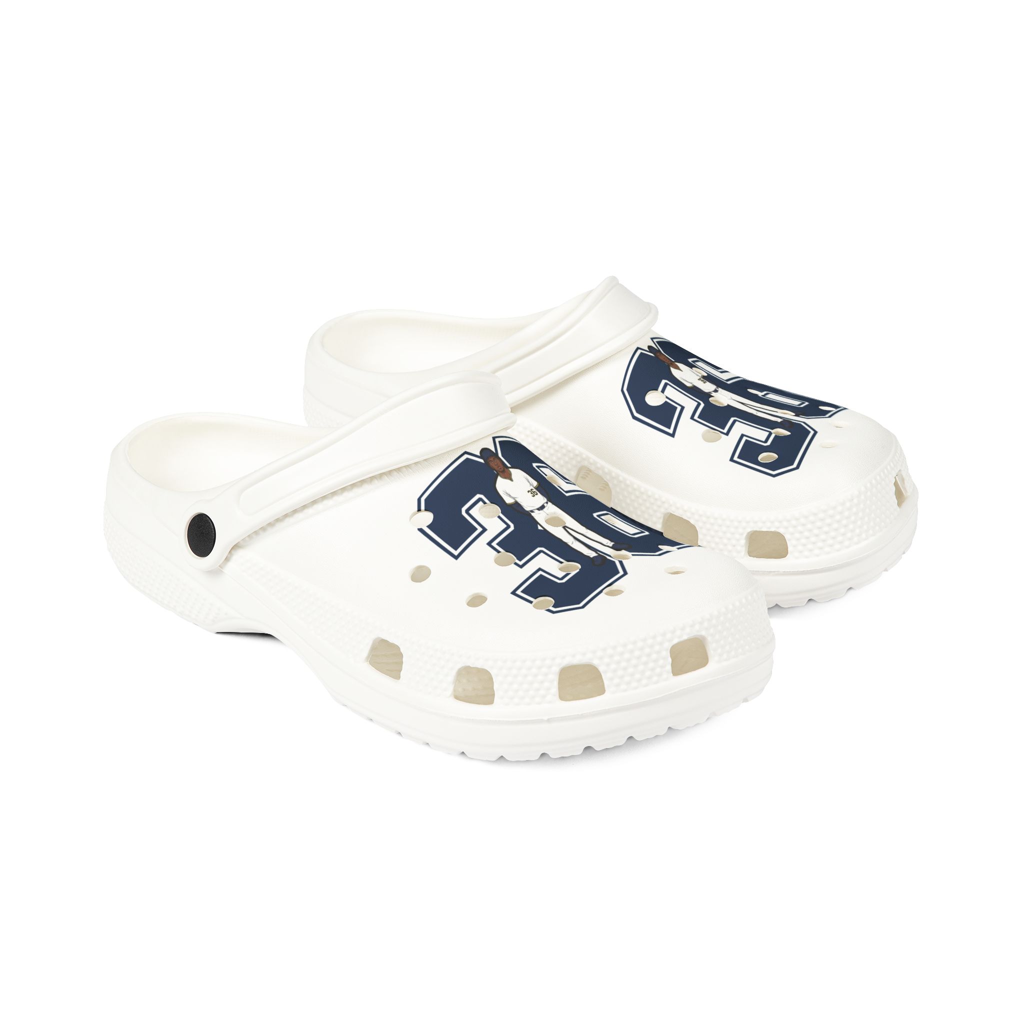 Rubber Clogs — character_number in White