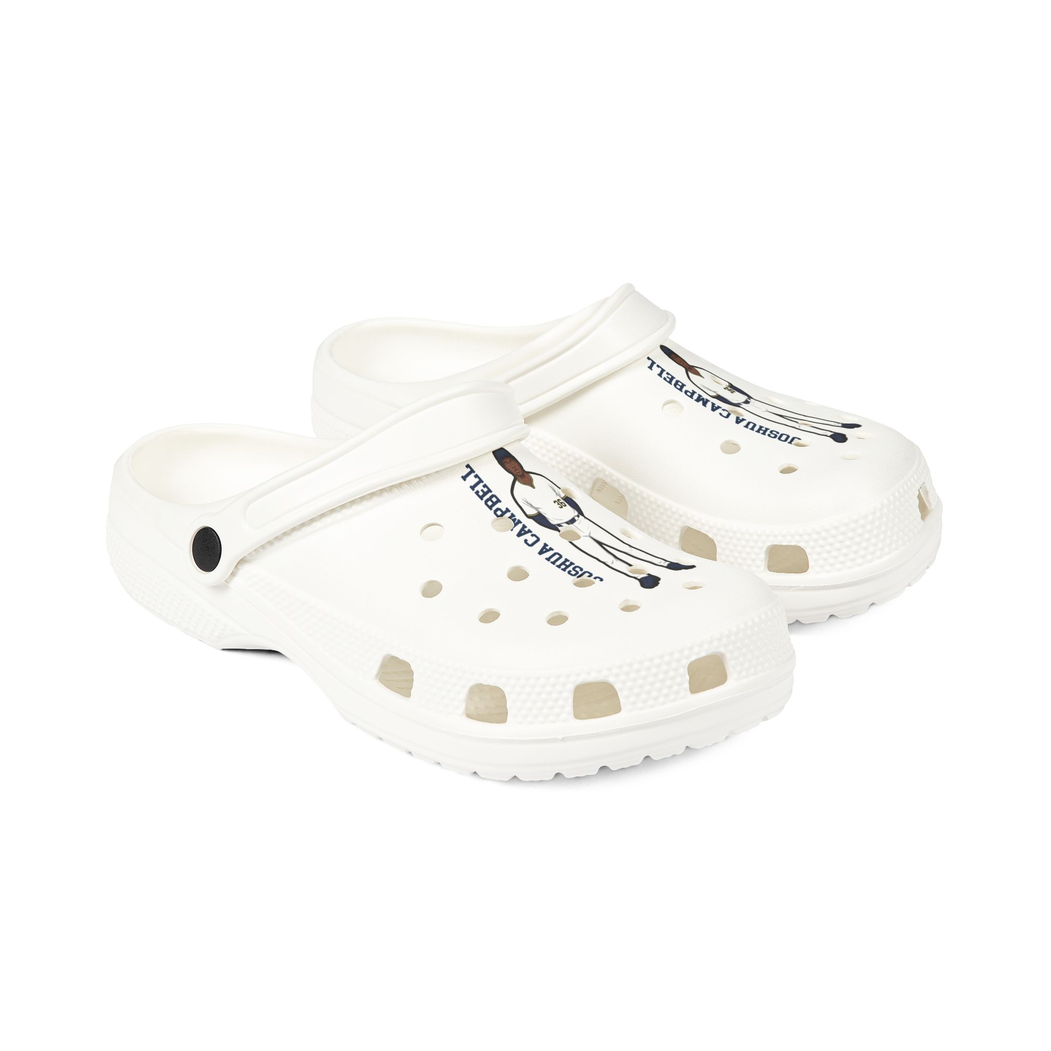 Rubber Clogs — character_name_vertical in White