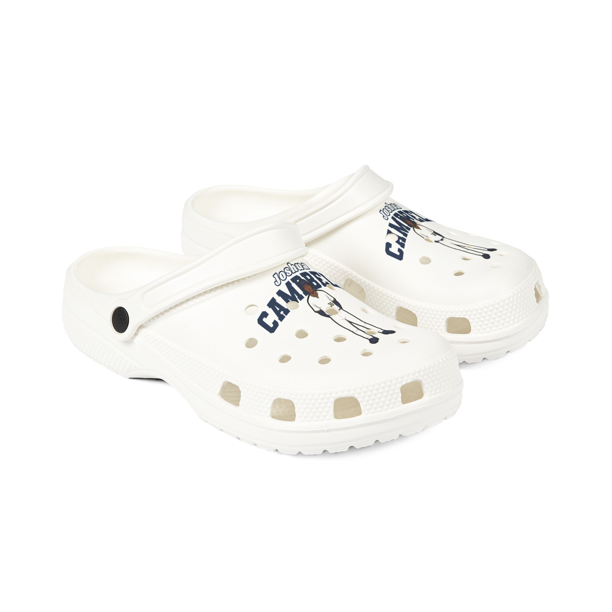 Rubber Clogs — character_name_arch in White