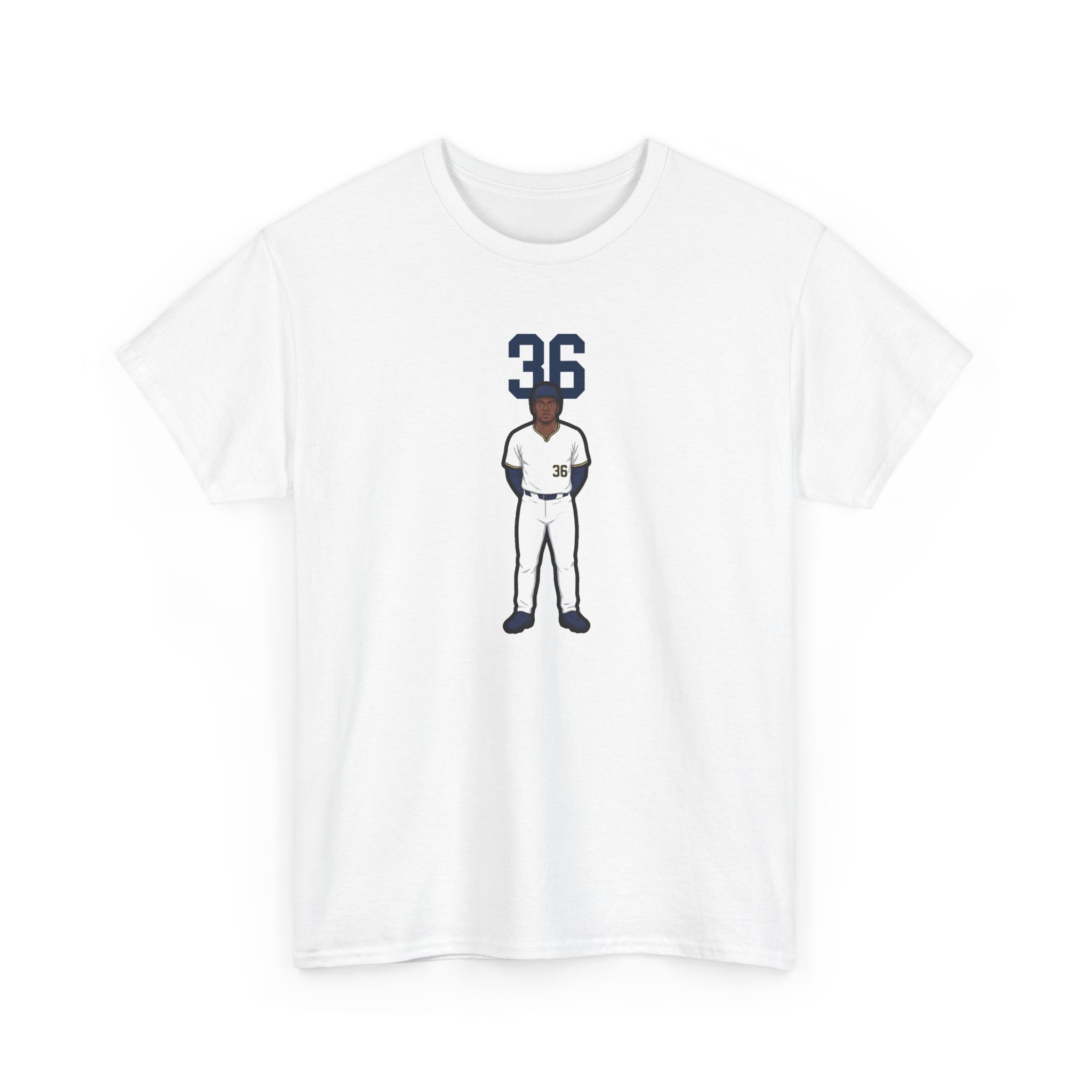 Tee — character_number_top in White