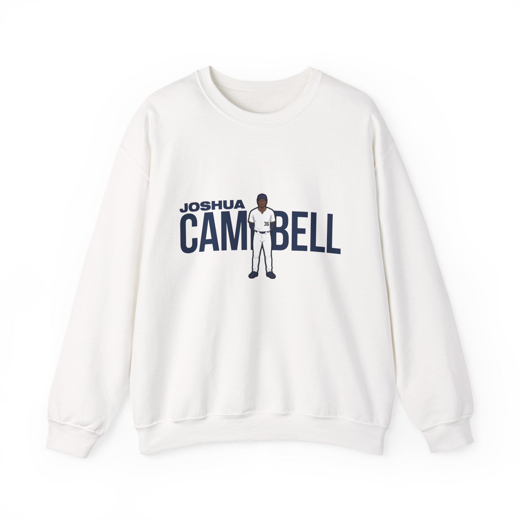 Crewneck Sweatshirt — character_player_name in White