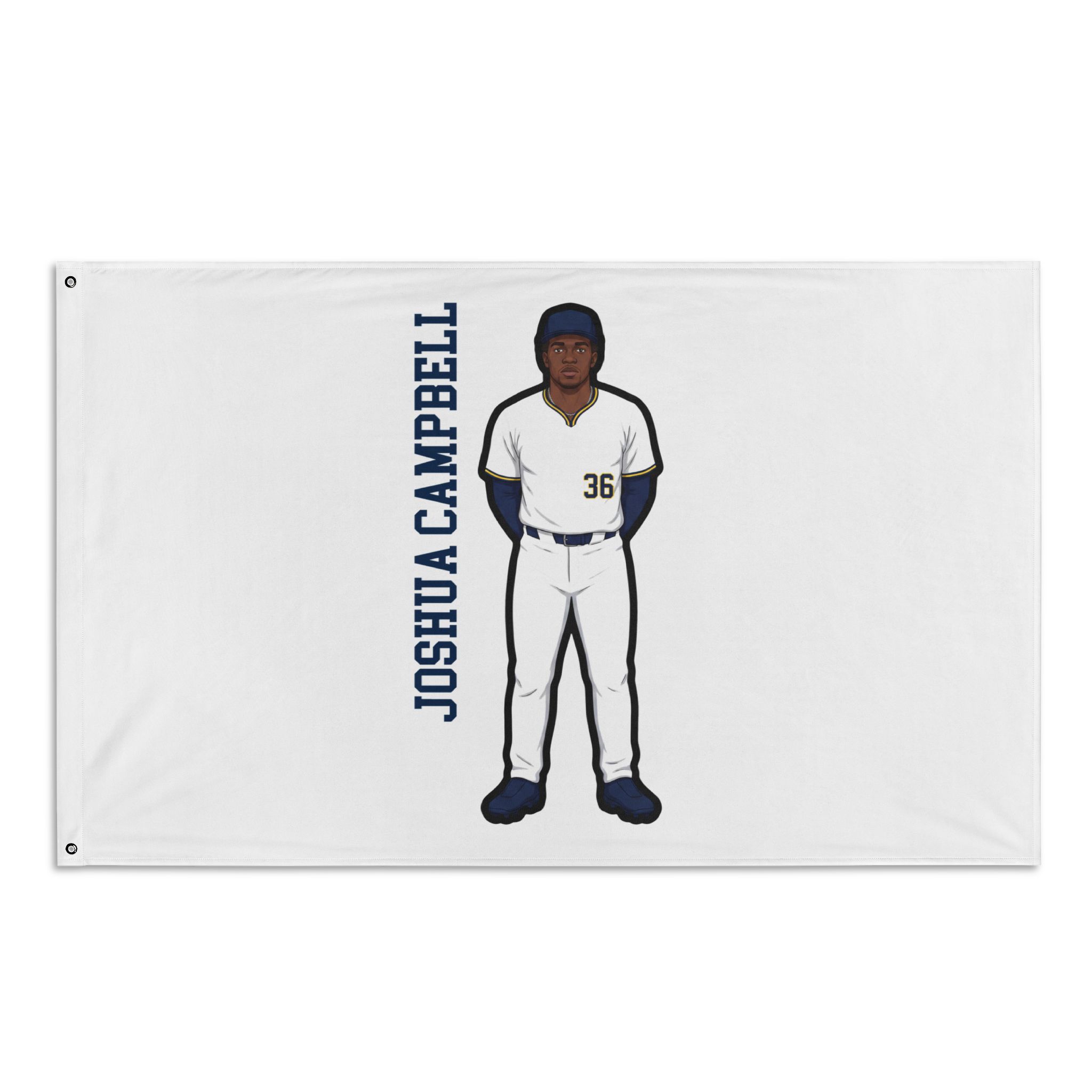 Flag (35 × 56 in) — character_name_vertical in Classic