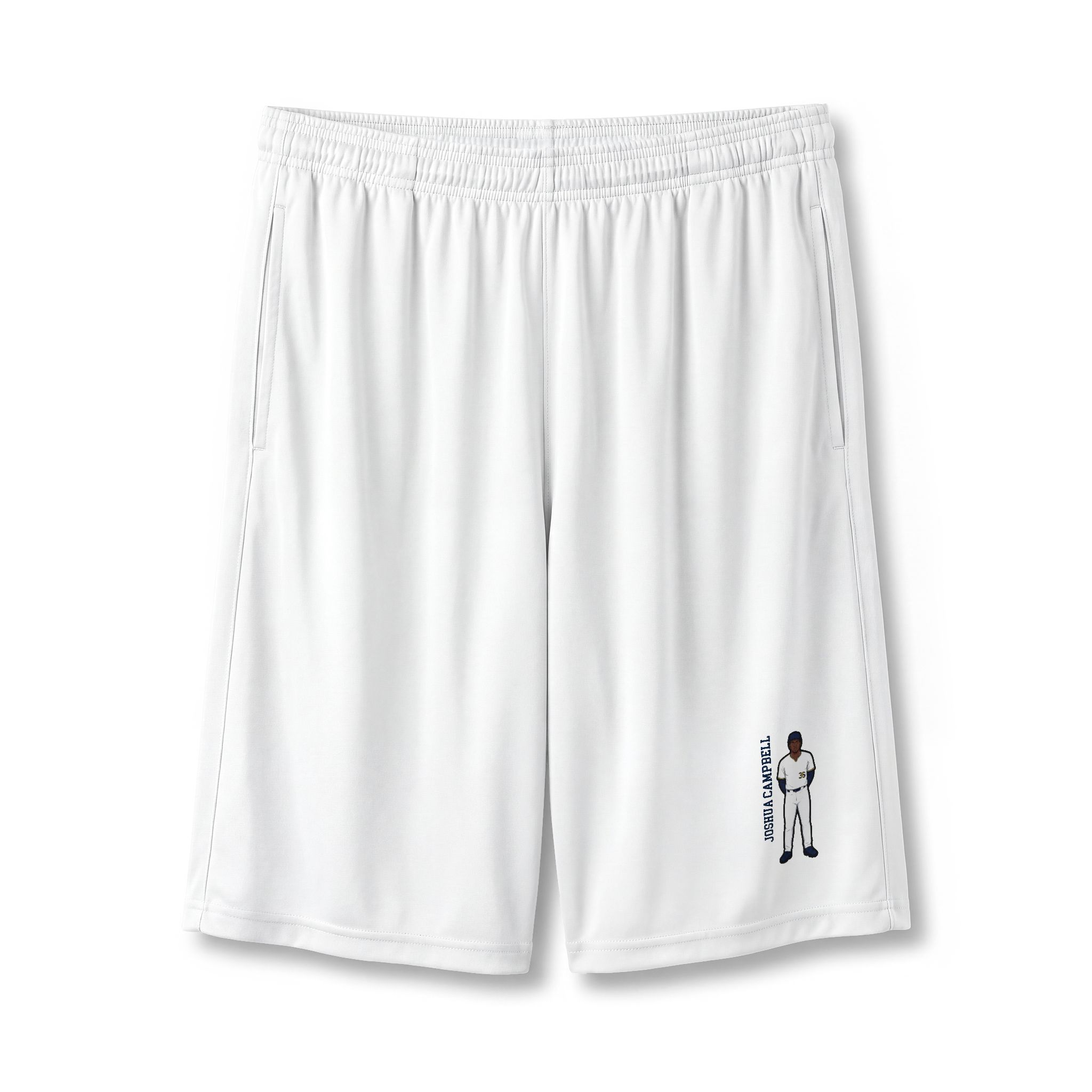Shorts — character_name_vertical in White