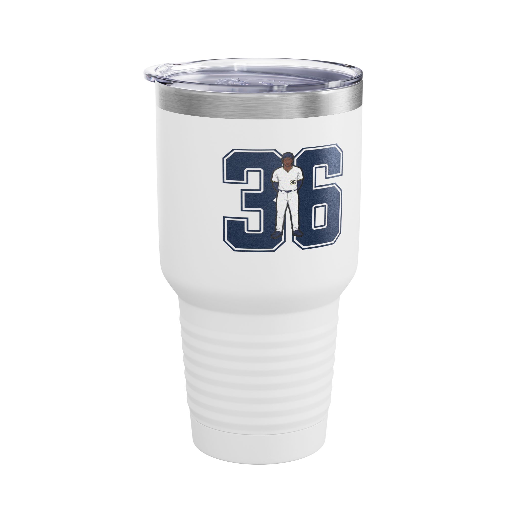 30oz Tumbler — character_number in White