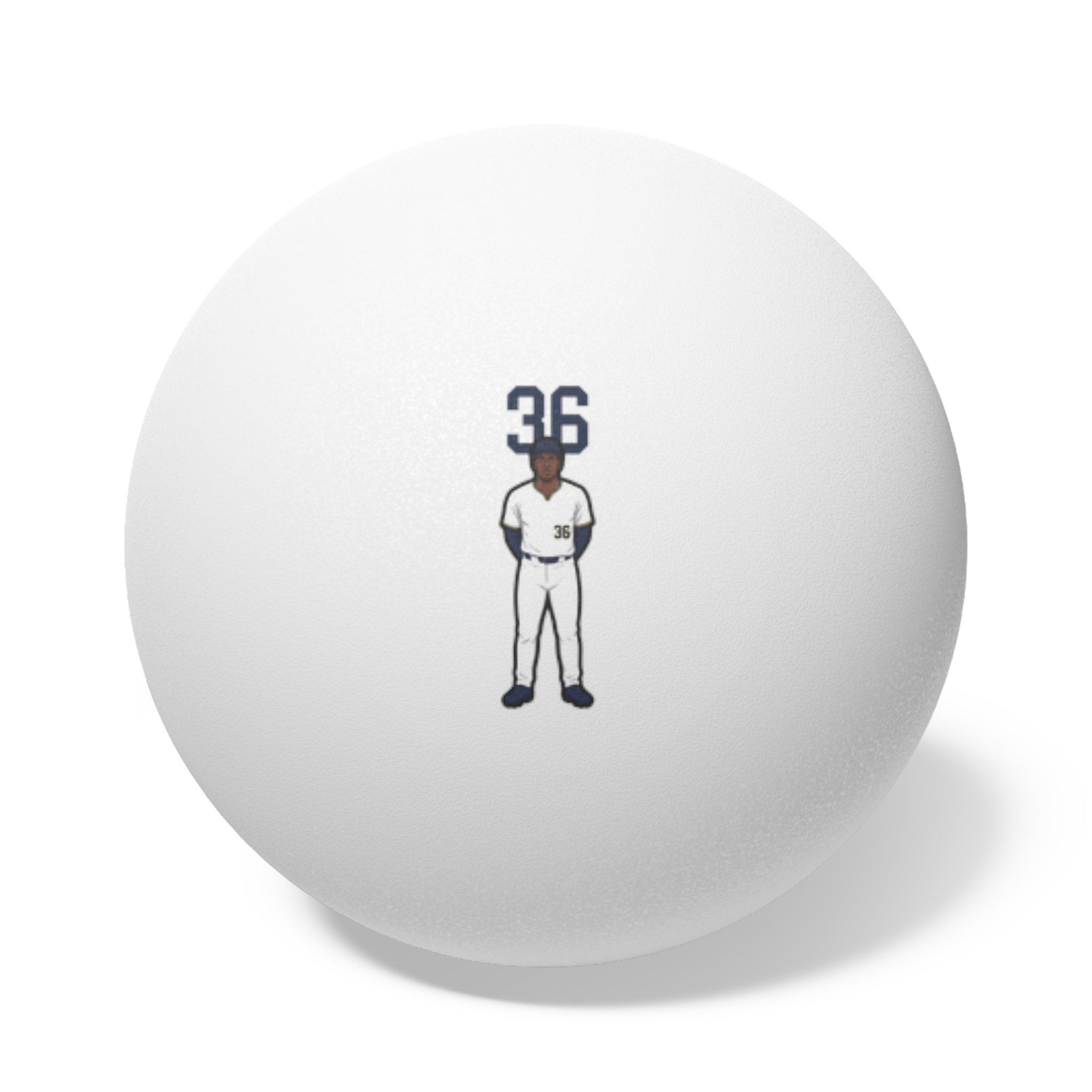 Ping Pong Balls, 6 pcs — character_number_top in White