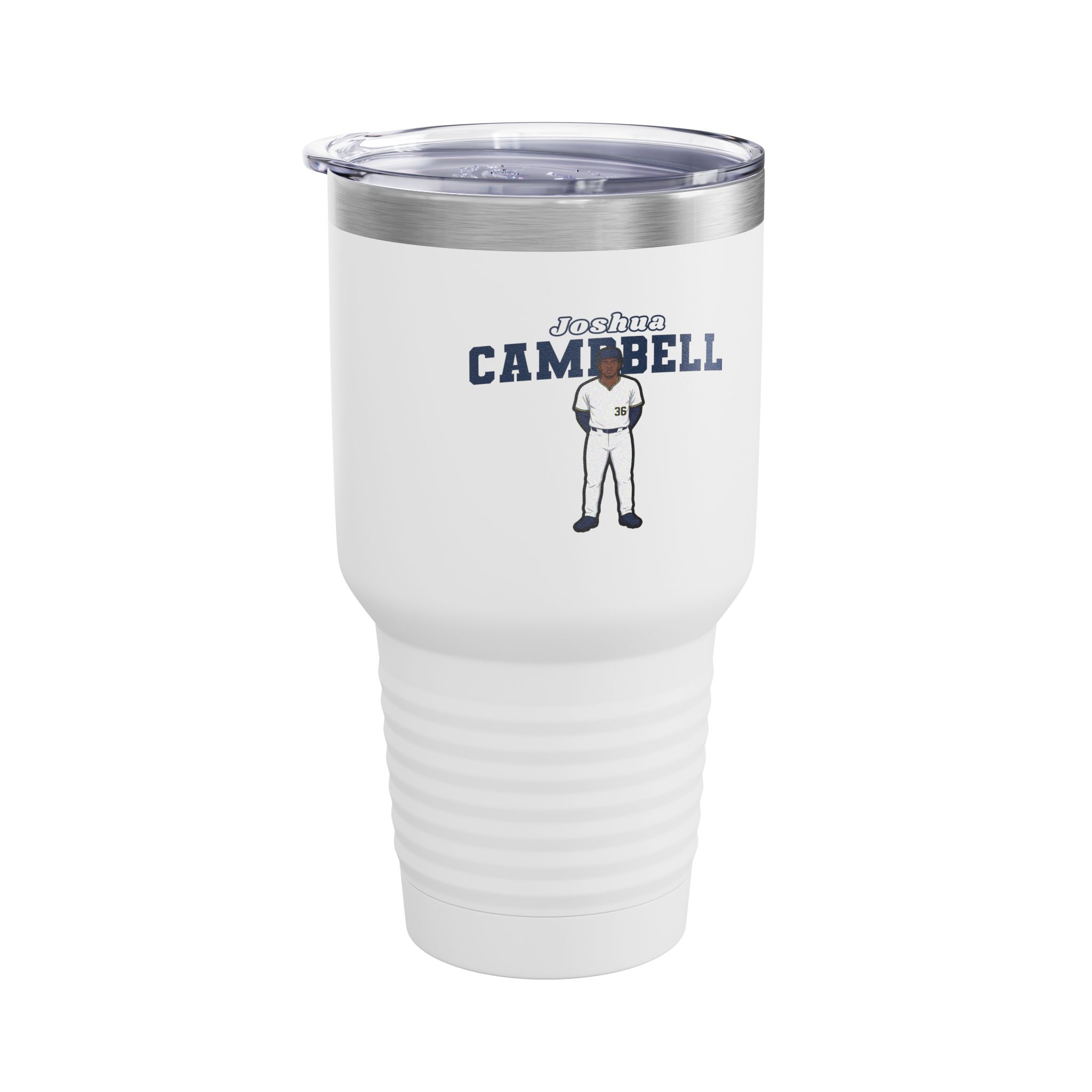 30oz Tumbler — character_name_arch in White