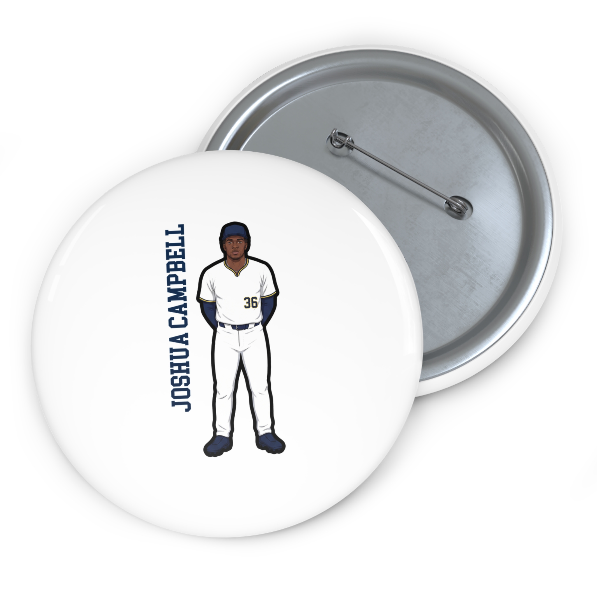 Game Day Pin — character_name_vertical in Classic