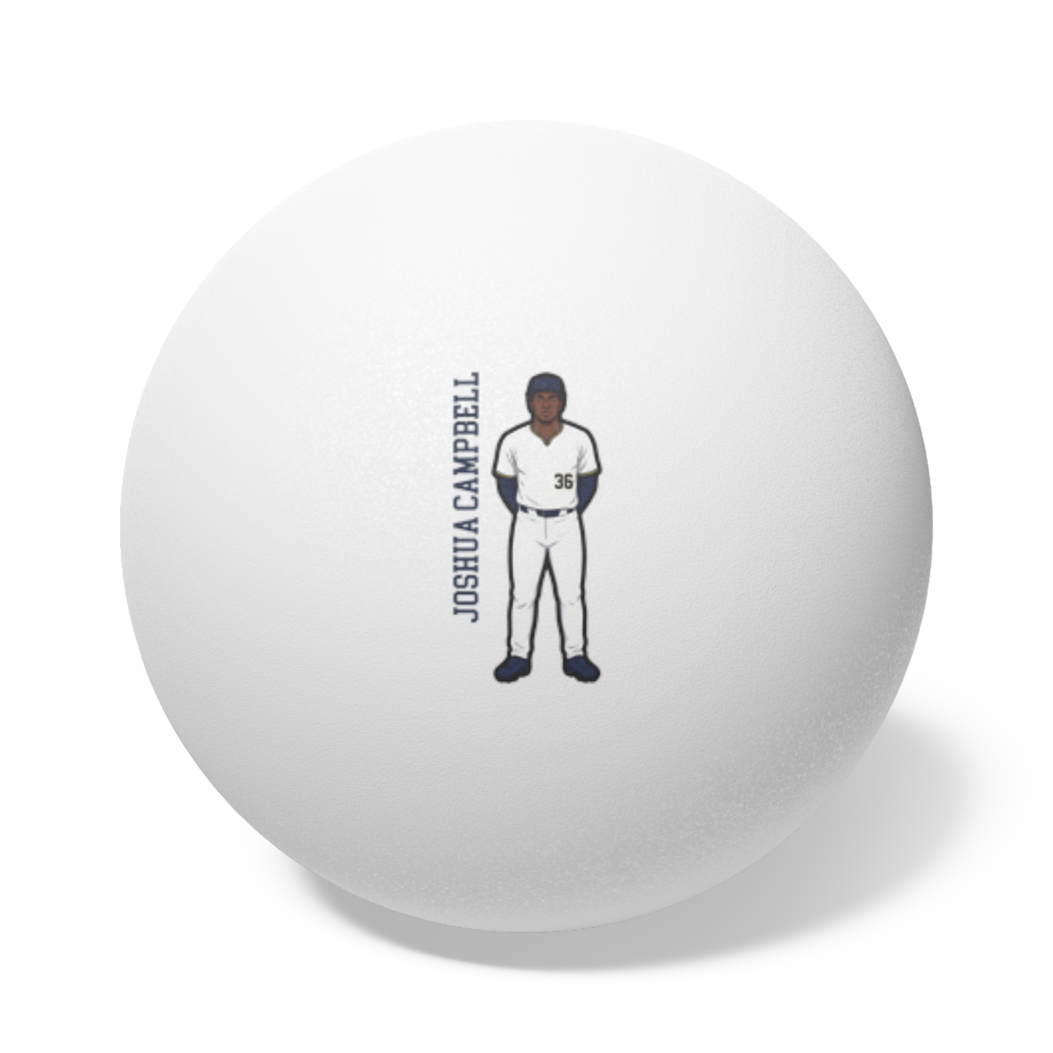 Ping Pong Balls, 6 pcs — character_name_vertical in White