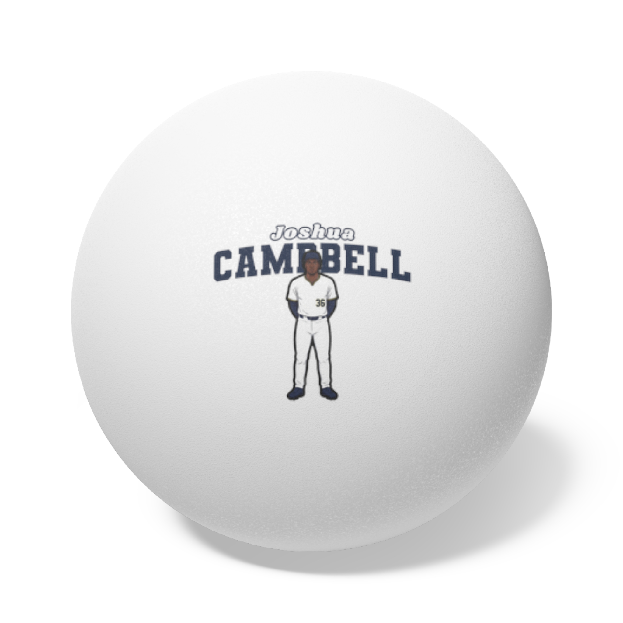 Ping Pong Balls, 6 pcs — character_name_arch in White