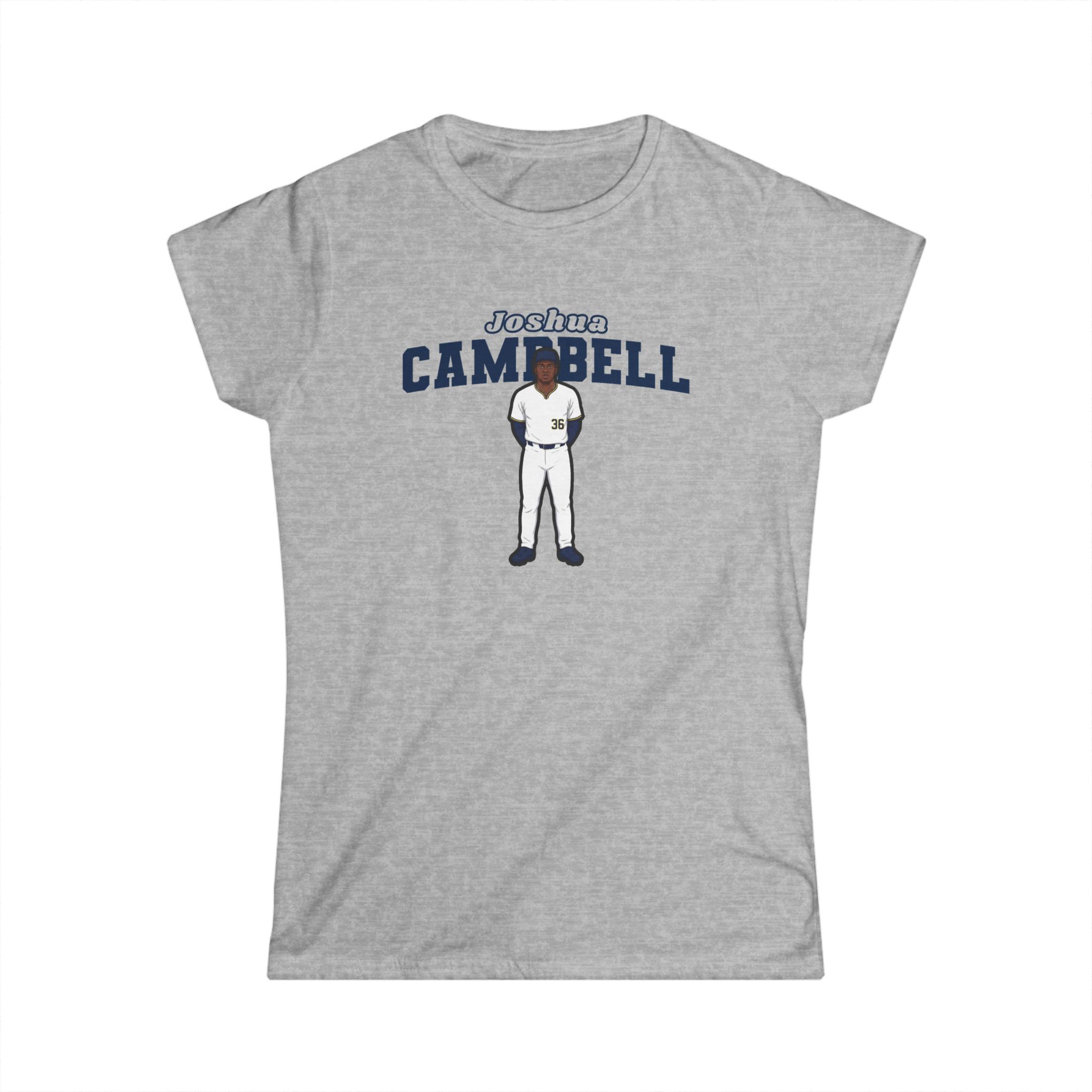 Women's Softstyle Tee — character_name_arch in Grey
