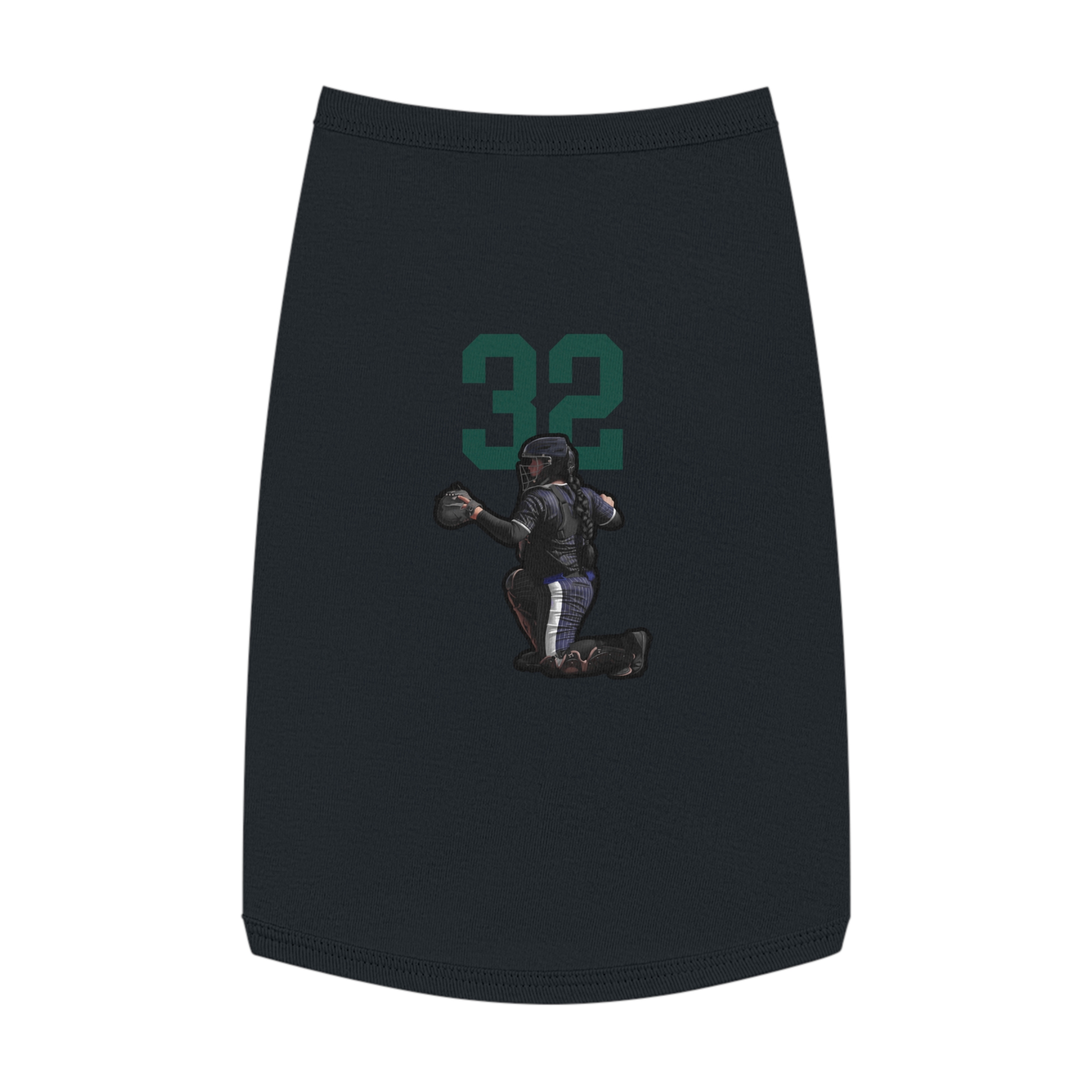 Pet Tank Top — character_number_top in Black