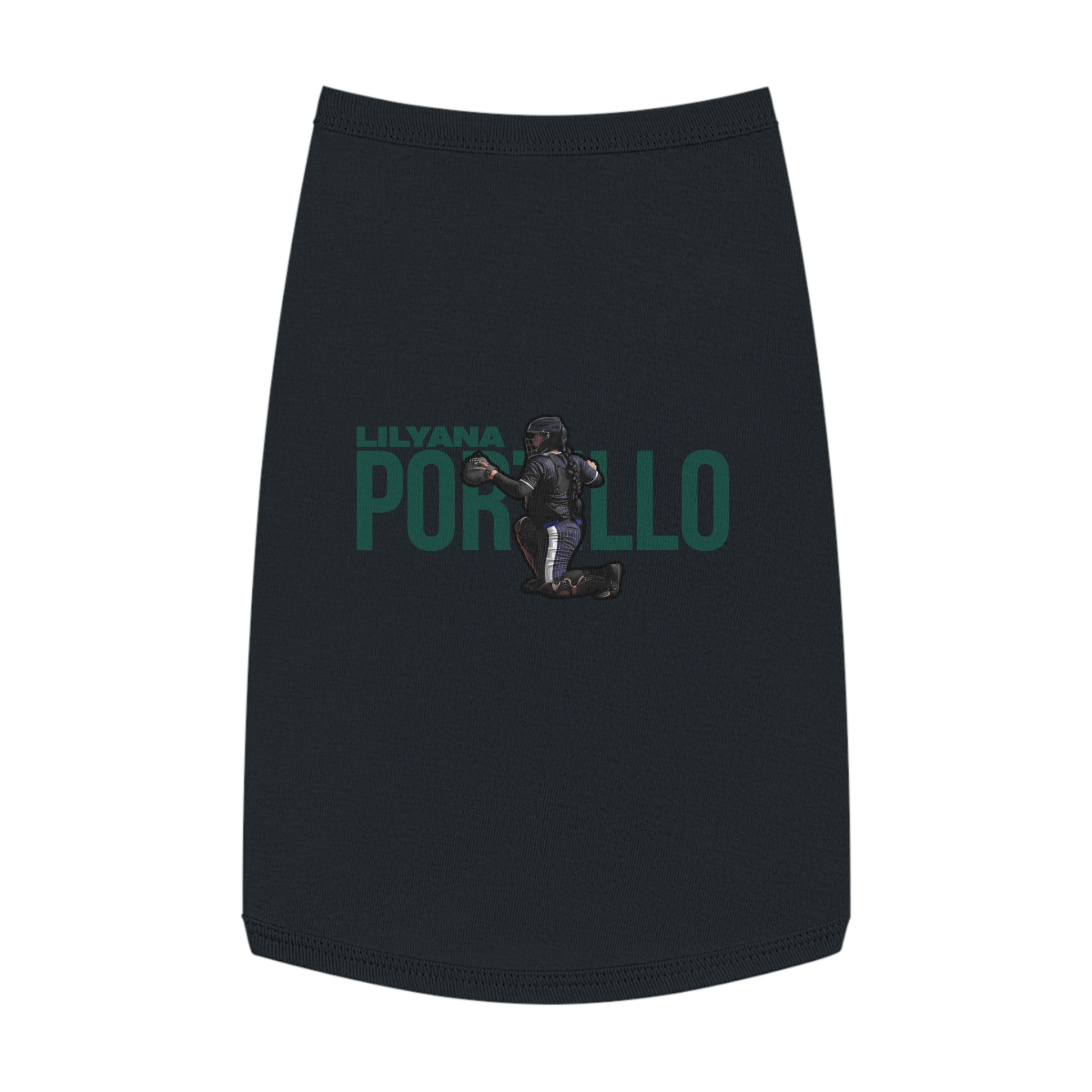 Pet Tank Top — character_player_name in Black