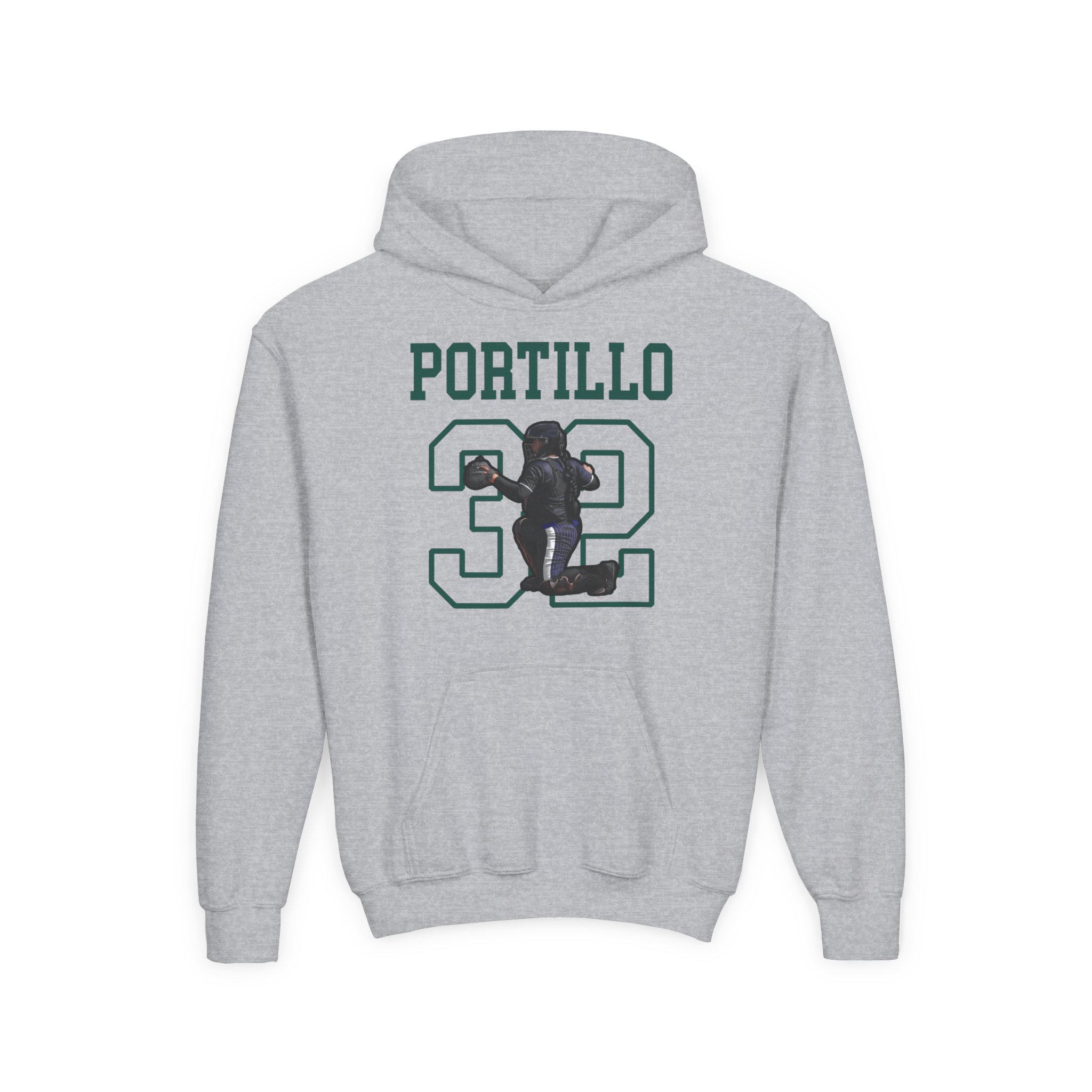 Youth Hoodie — character_shirsey in Grey