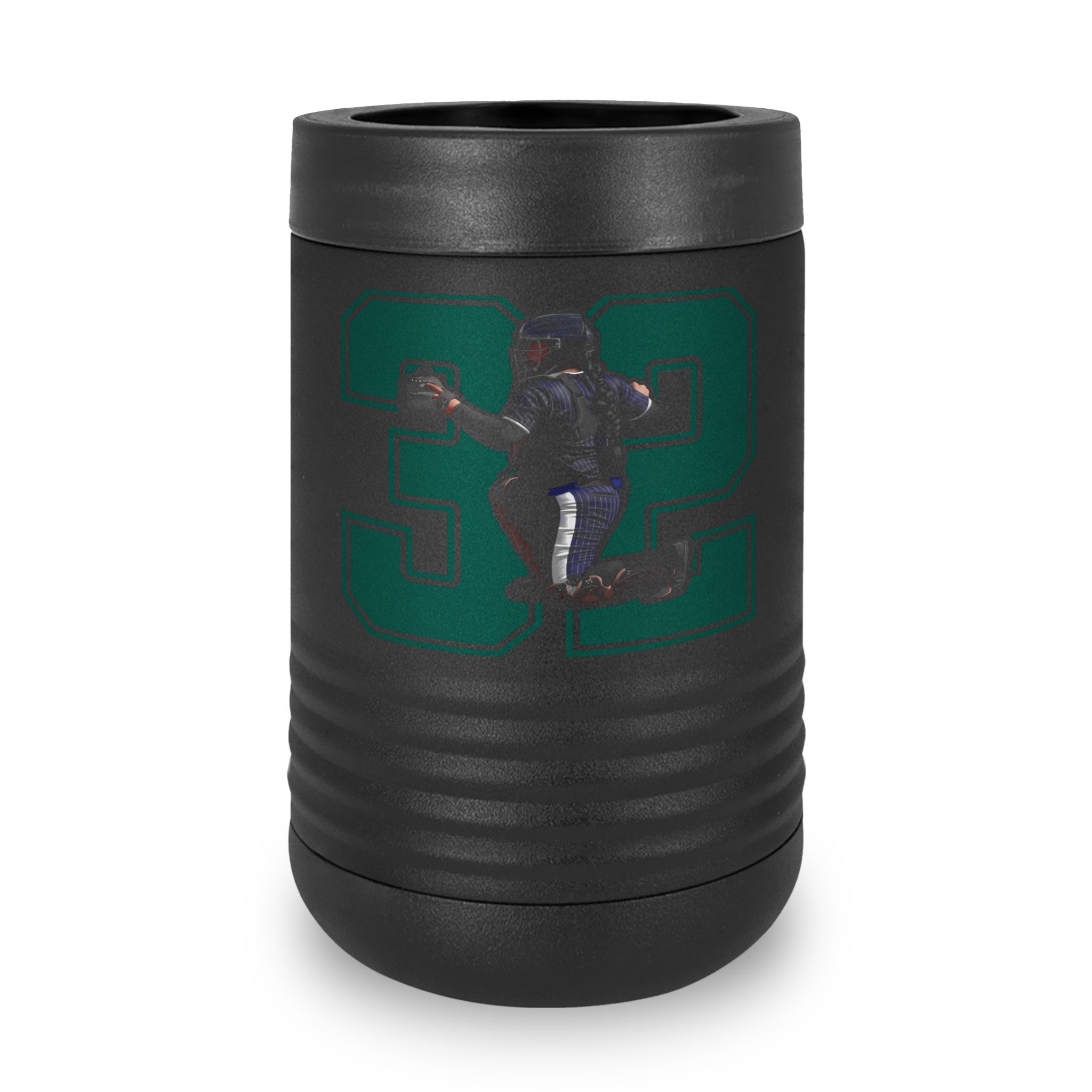 Stainless Can Cooler — character_number in Black
