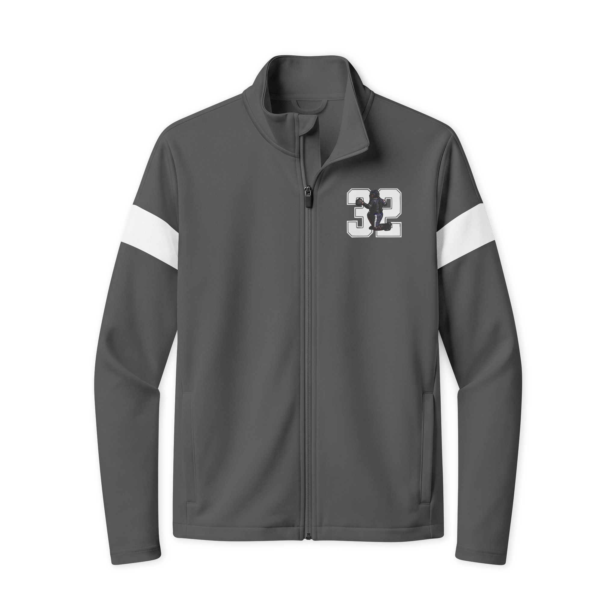 Travel Full-Zip Jacket — character_number in Iron Grey/ White