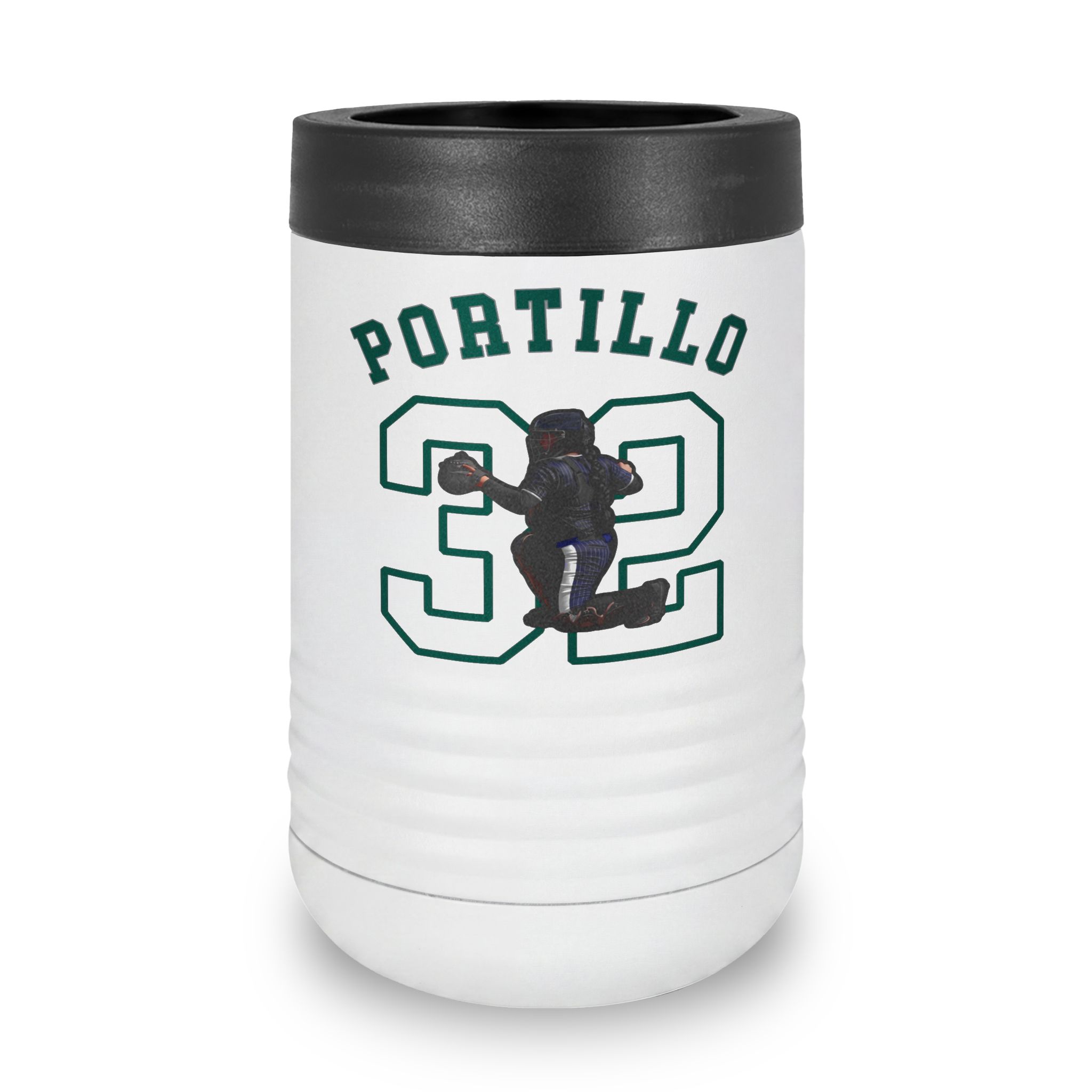 Stainless Can Cooler — character_shirsey_arch in White