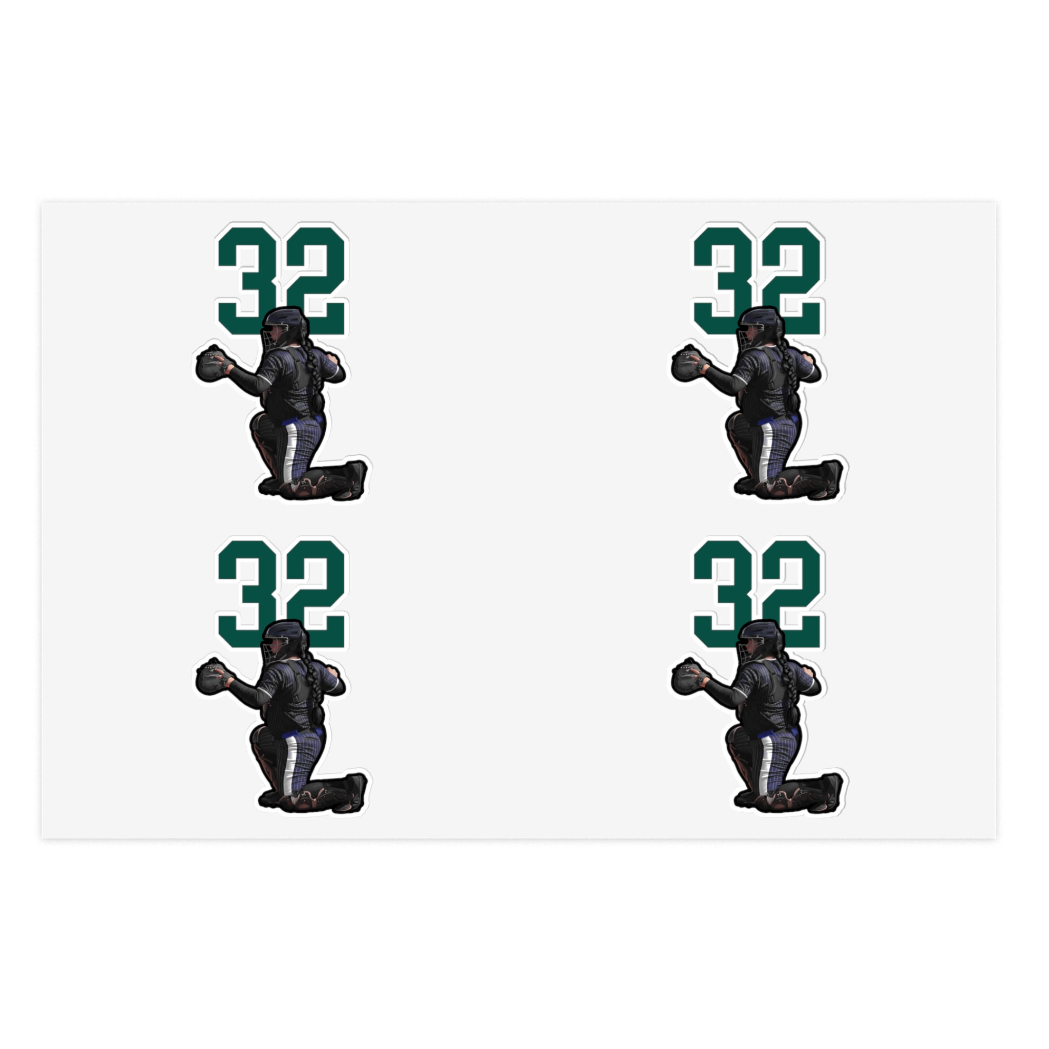 Sticker Sheet — character_number_top in Classic
