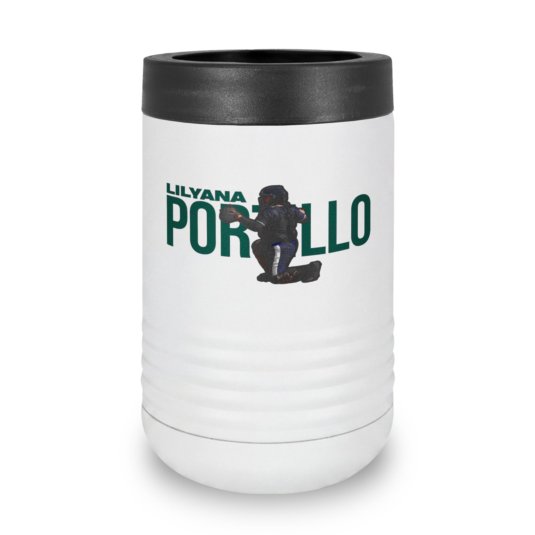 Stainless Can Cooler — character_player_name in White