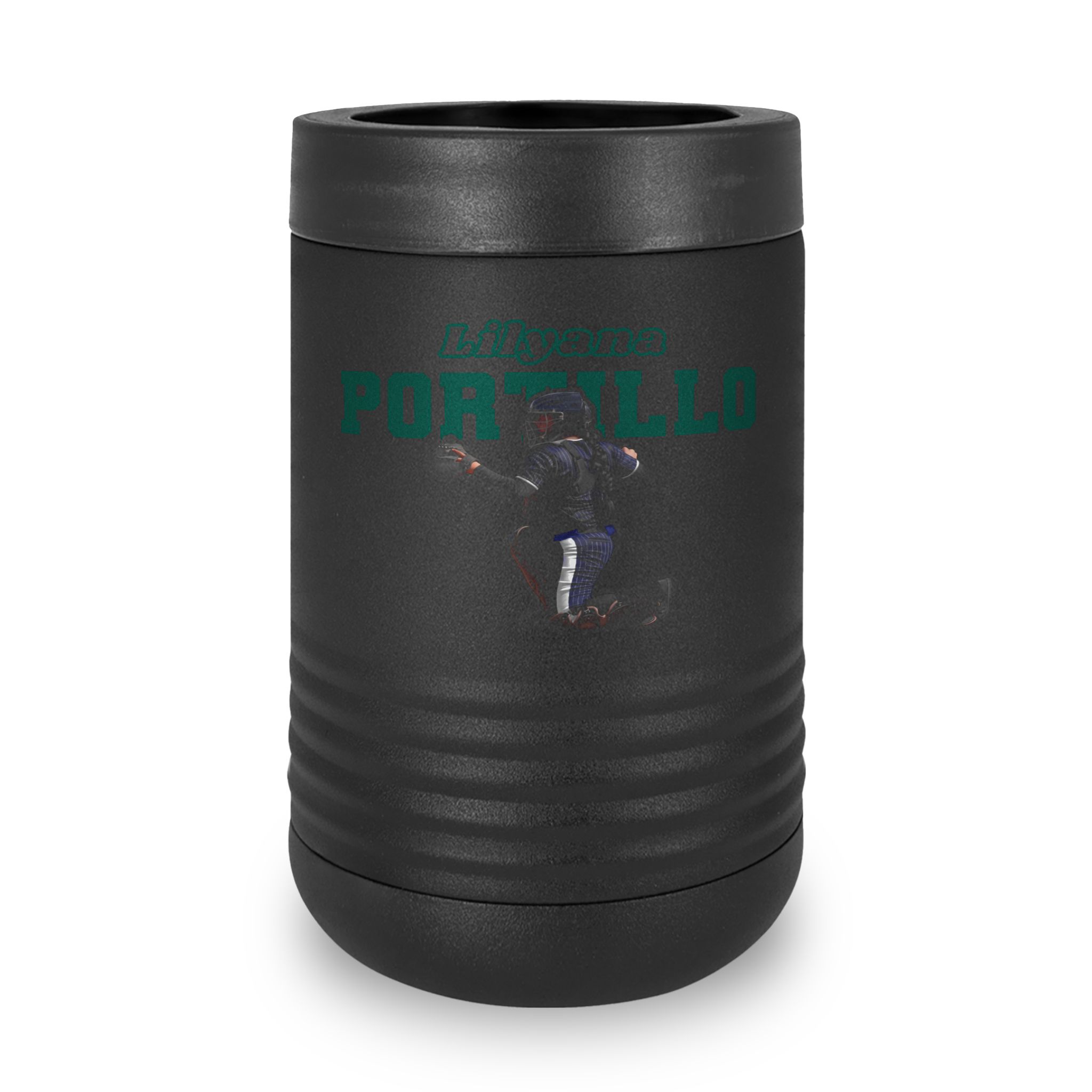 Stainless Can Cooler — character_name_arch in Black