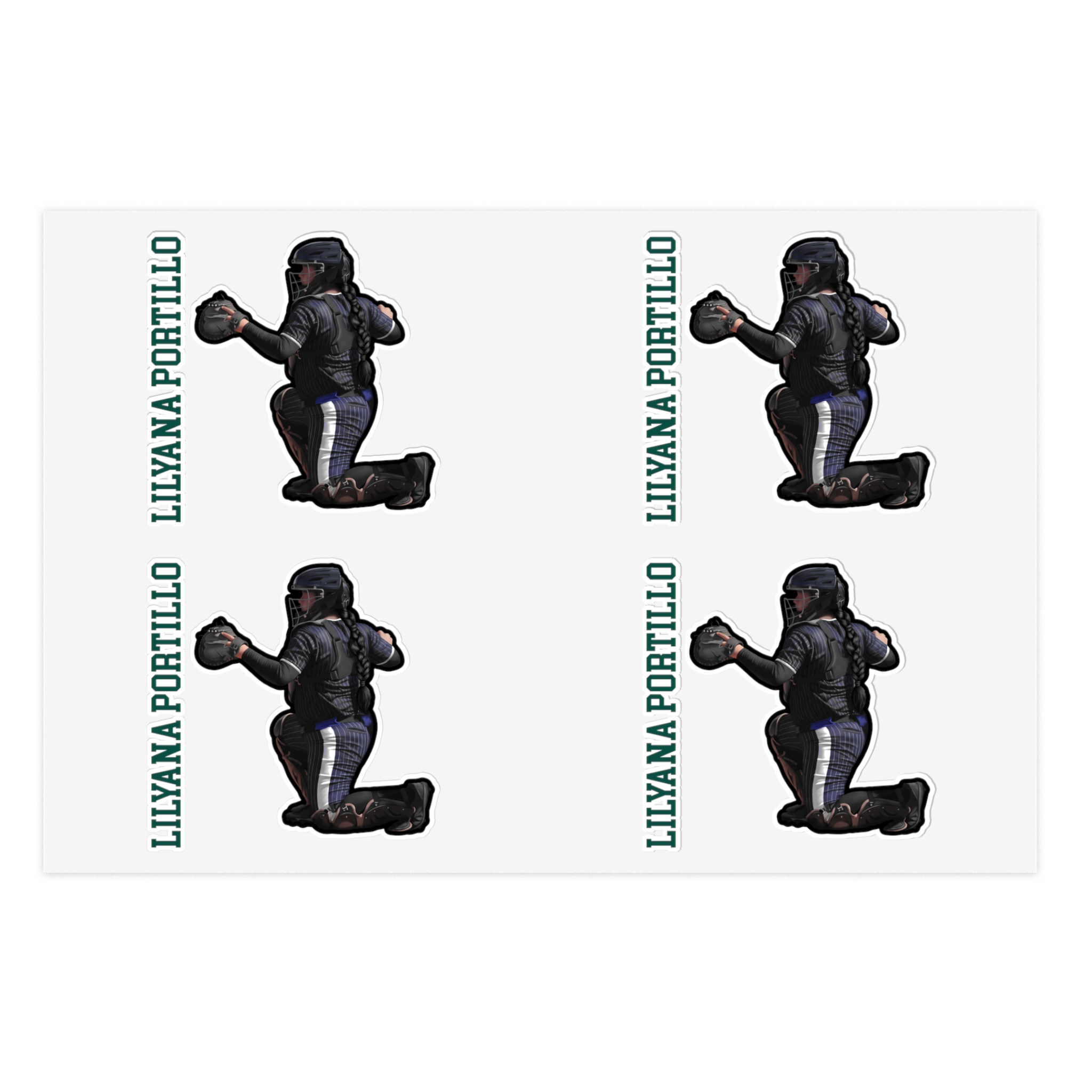 Sticker Sheet — character_name_vertical in Classic