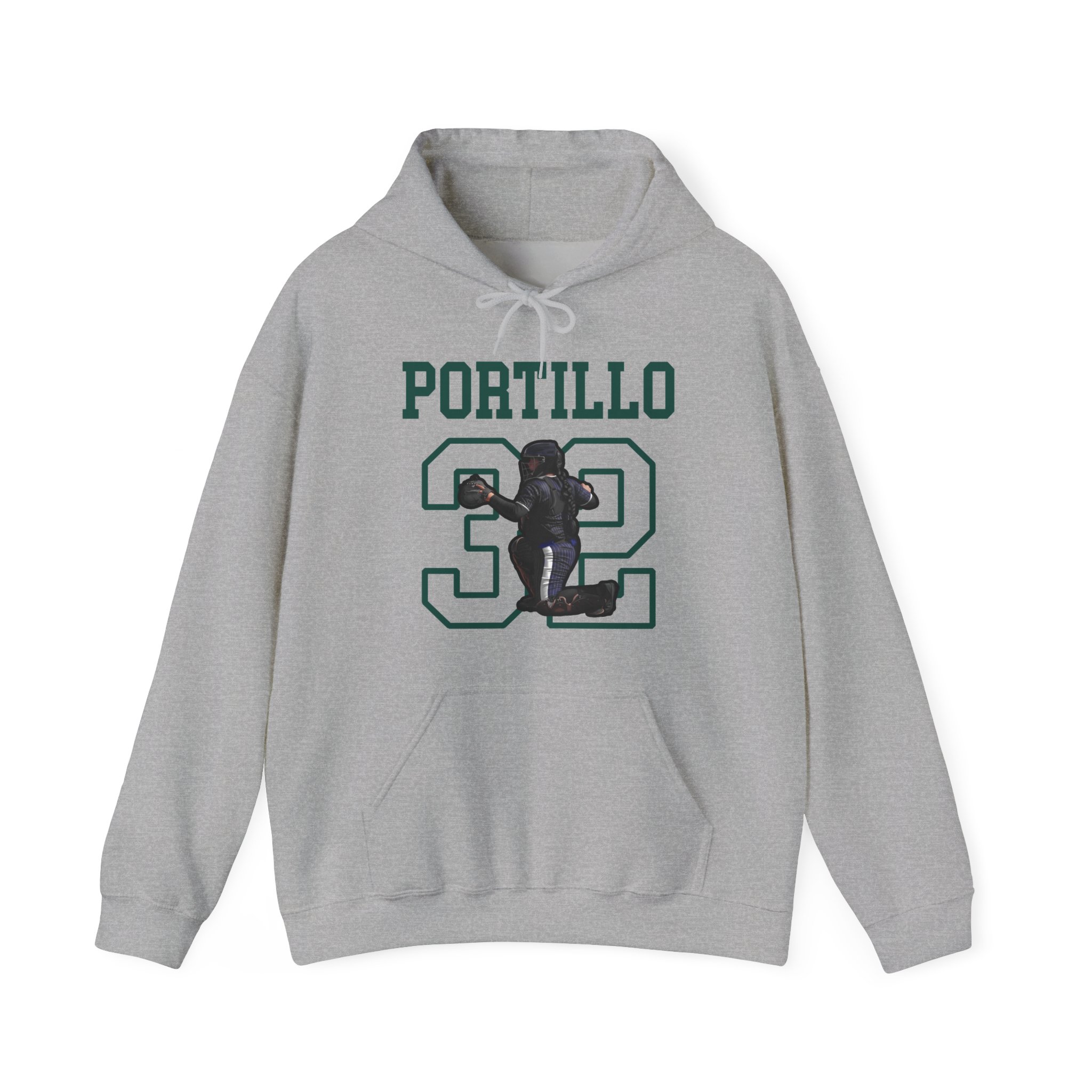 Hoodie — character_shirsey in Grey