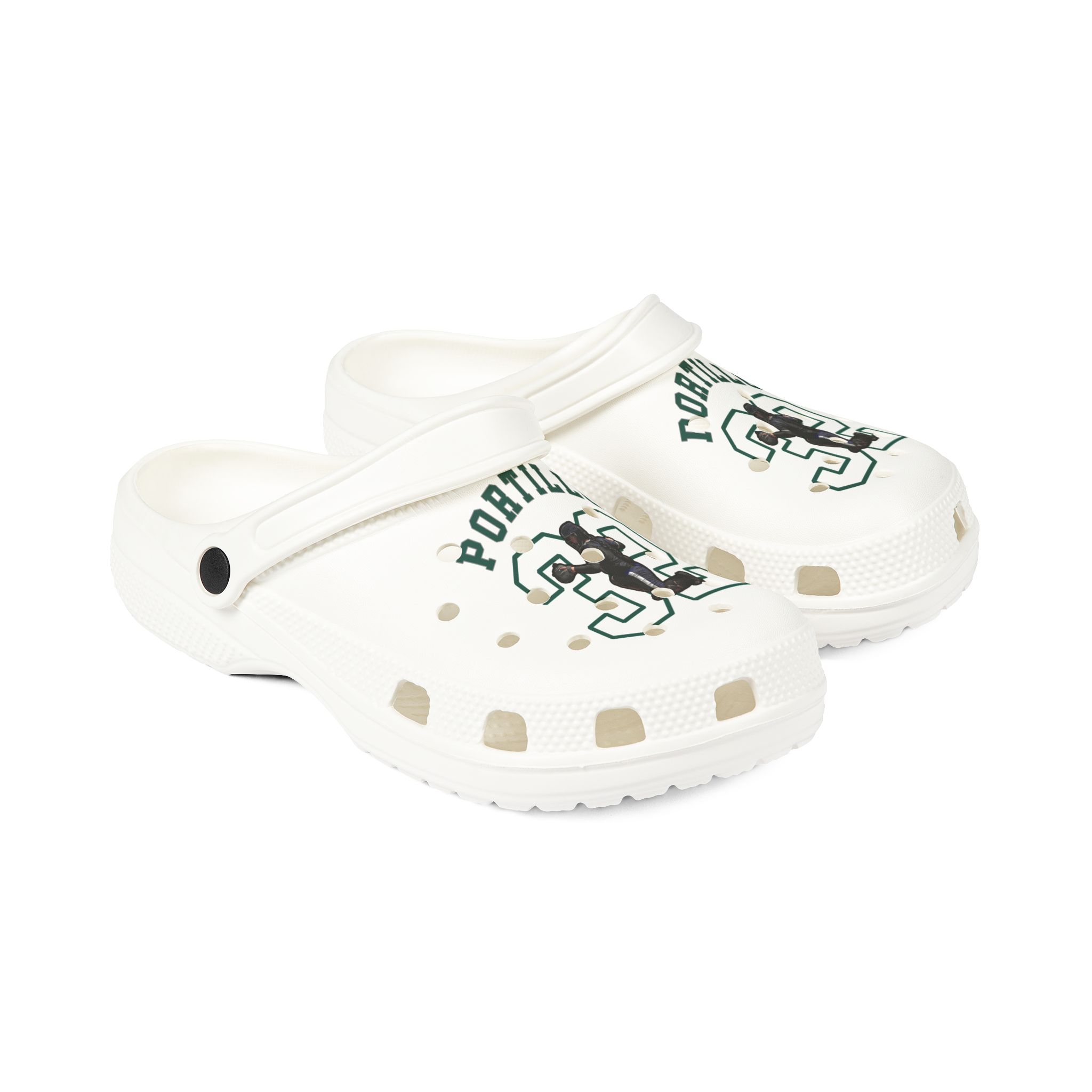 Rubber Clogs — character_shirsey_arch in White
