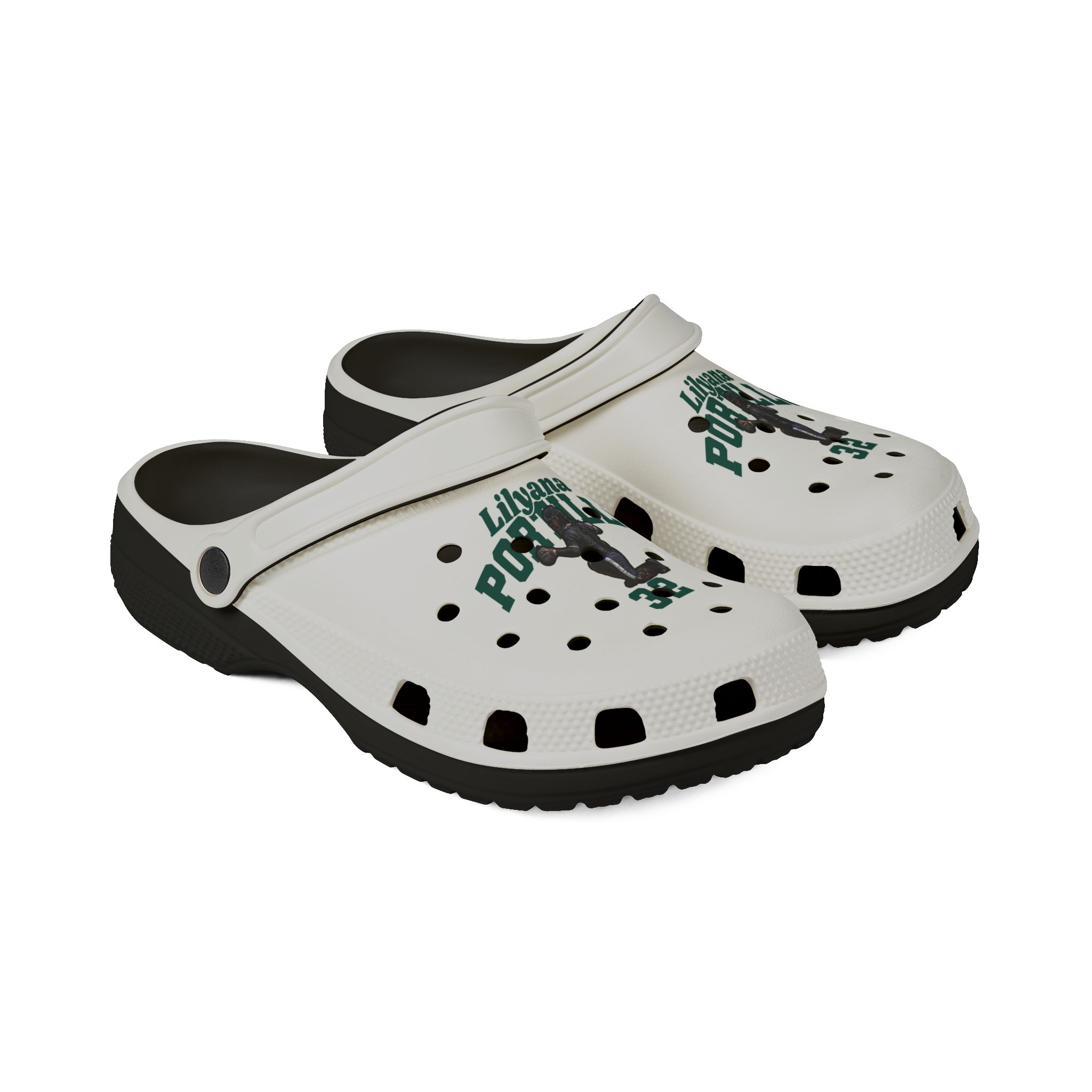 Rubber Clogs — character_signature_arch in Black