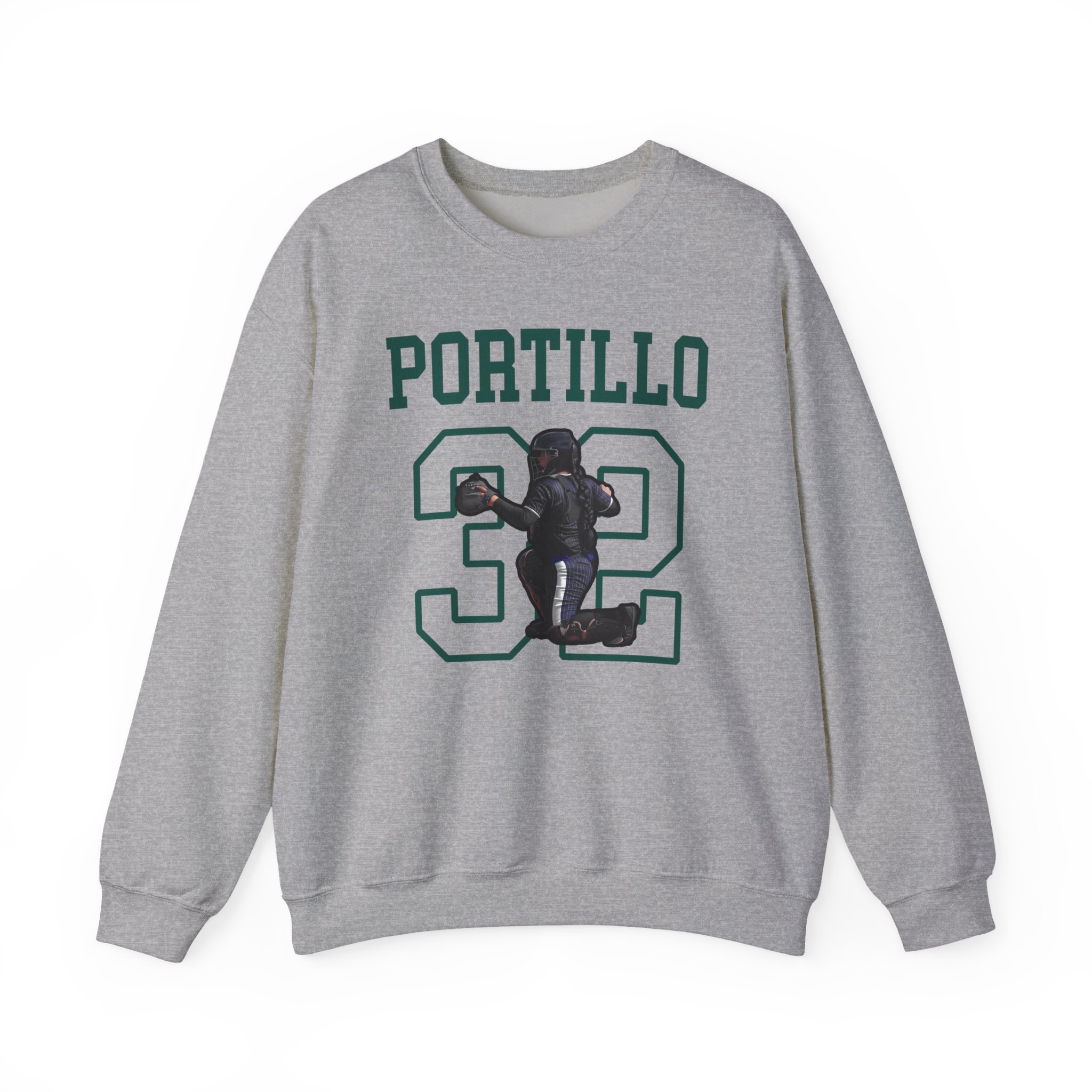 Crewneck Sweatshirt — character_shirsey in Grey