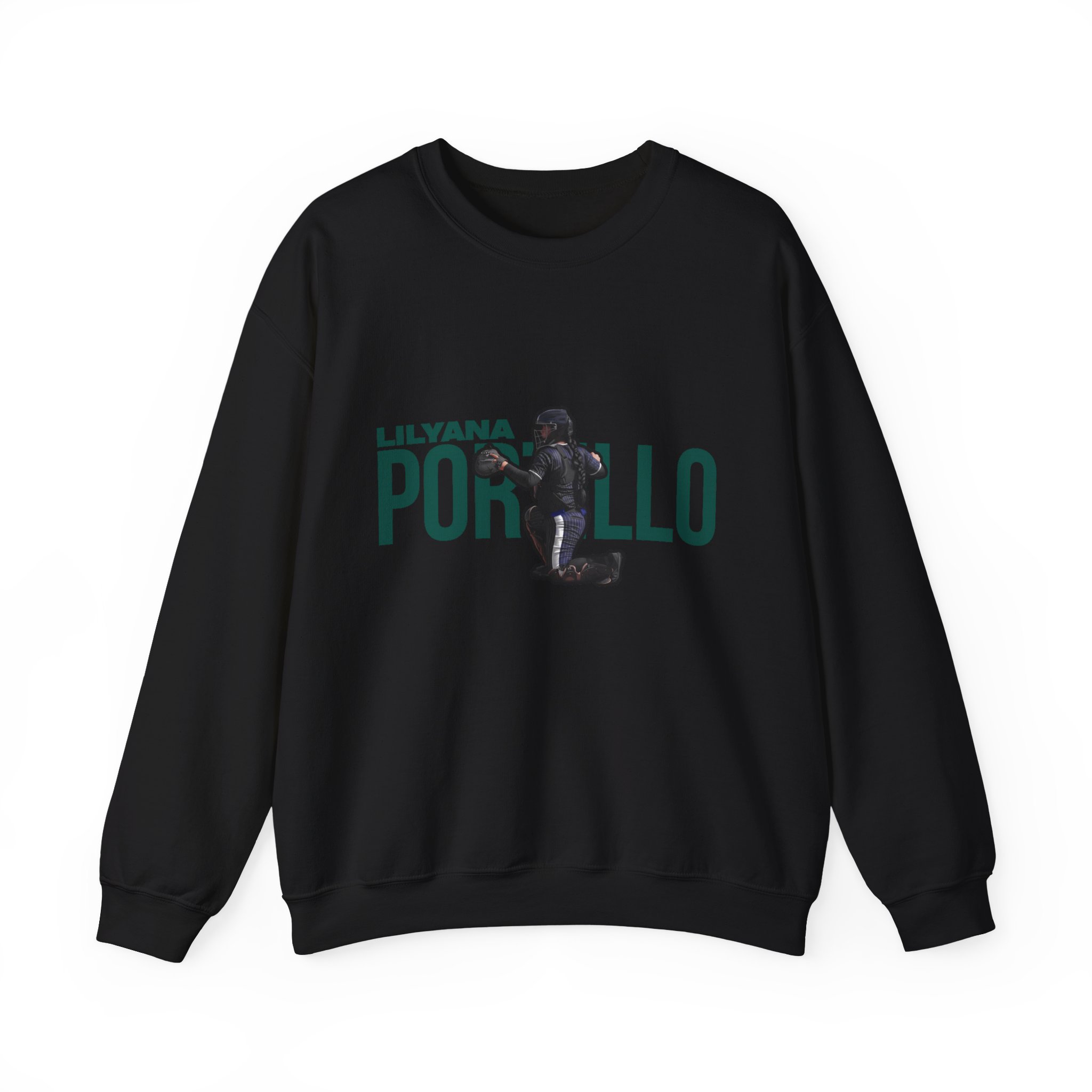 Crewneck Sweatshirt — character_player_name in Black