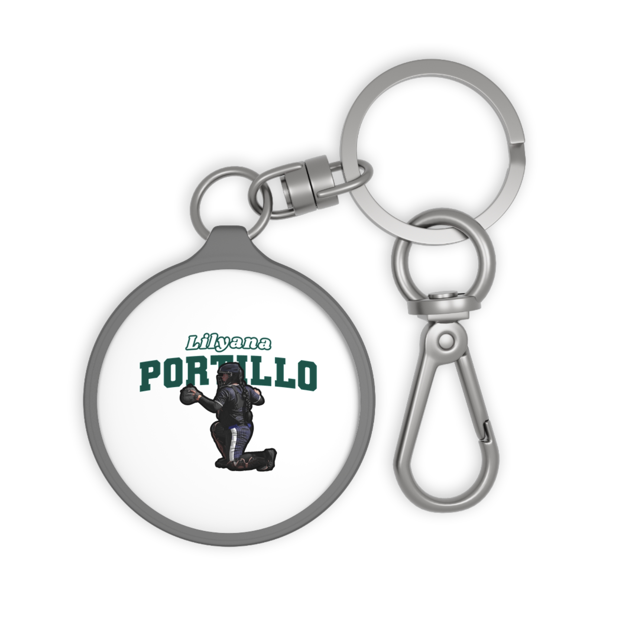 Keychain — character_name_arch in Grey