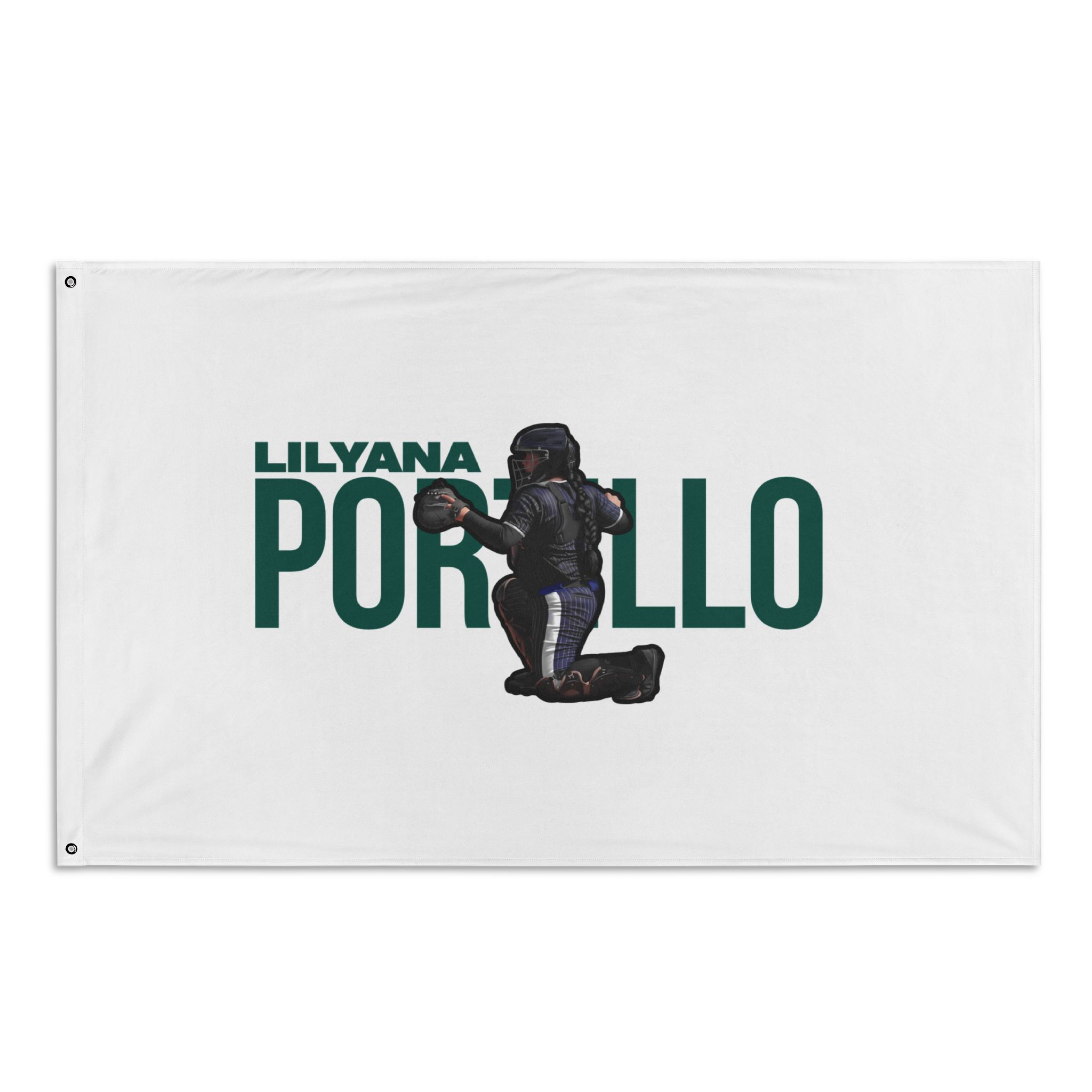 Flag (35 × 56 in) — character_player_name in Classic