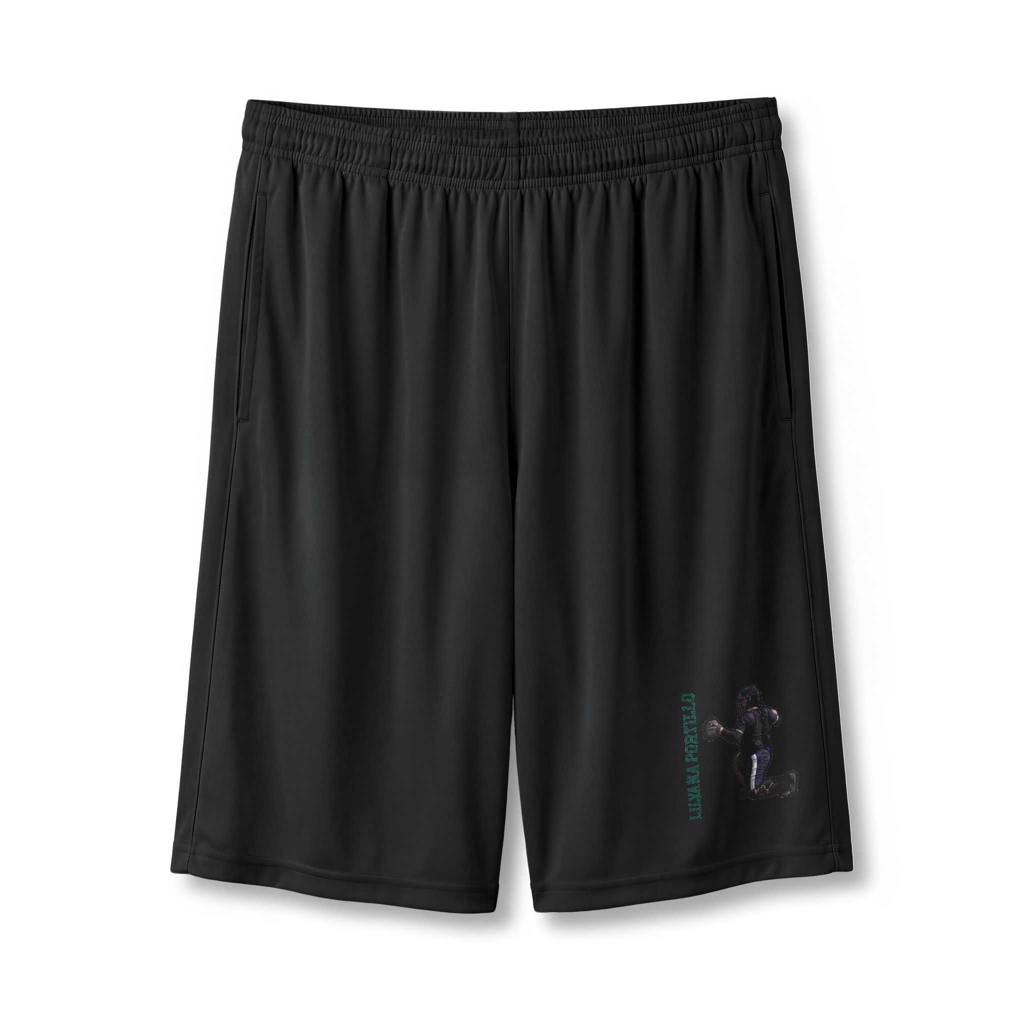 Shorts — character_name_vertical in Black