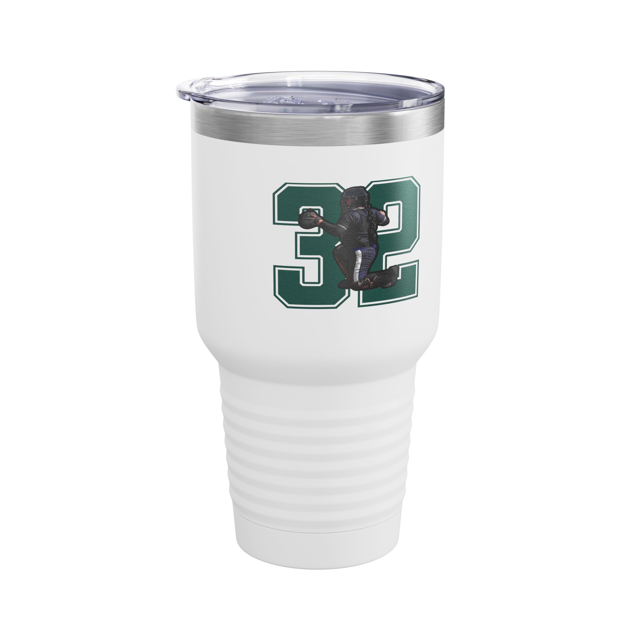 30oz Tumbler — character_number in White