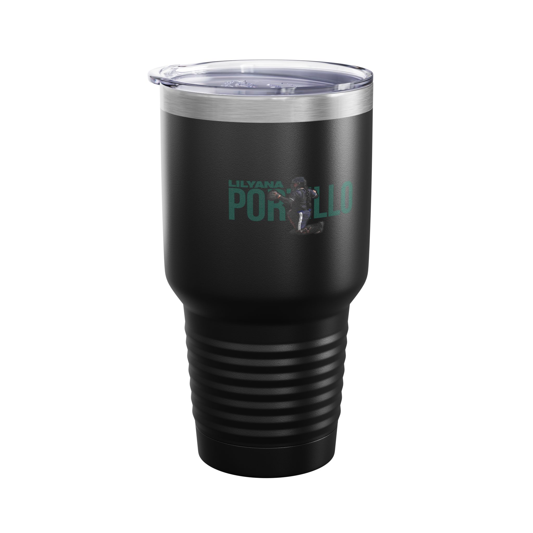 30oz Tumbler — character_player_name in Black