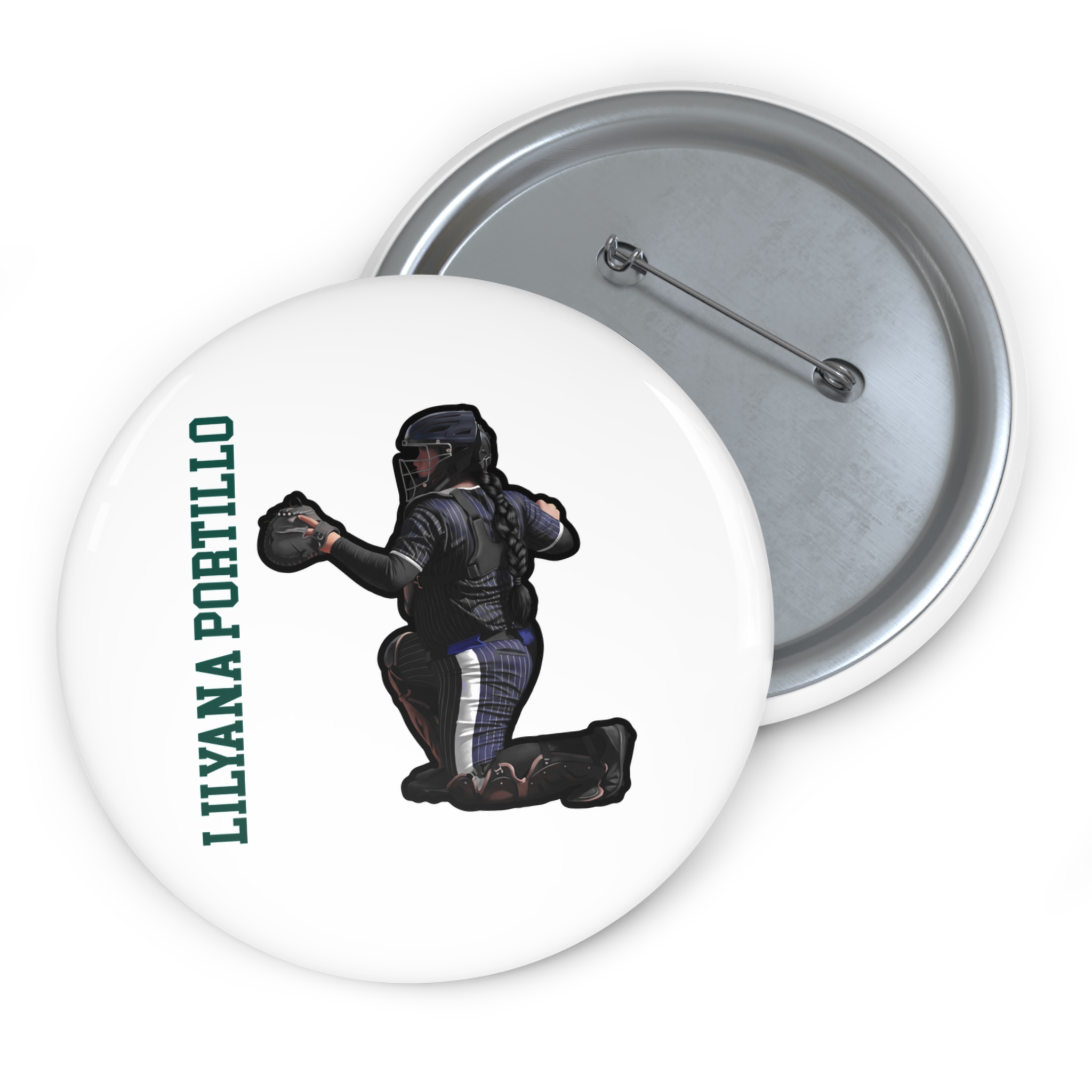 Game Day Pin — character_name_vertical in Classic