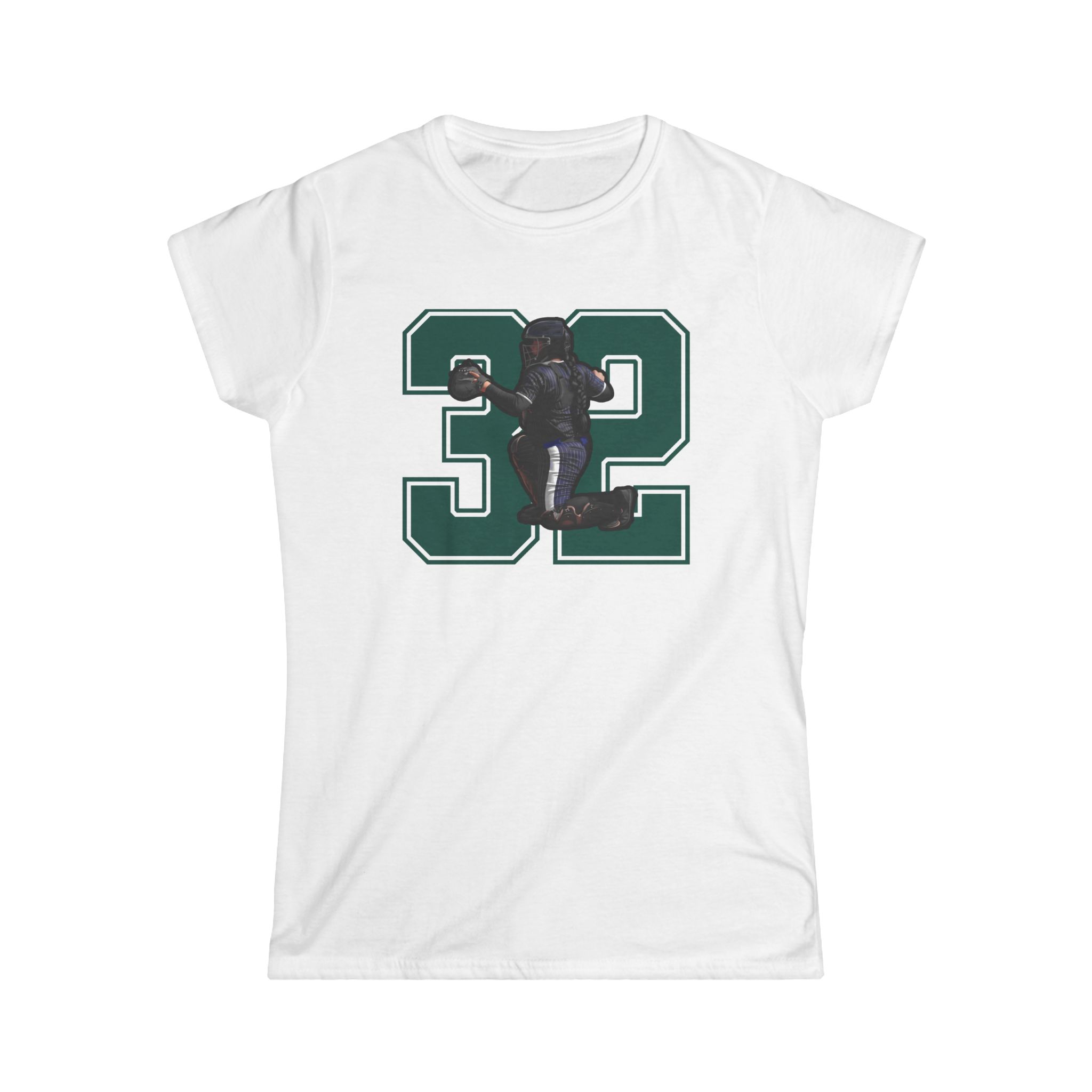 Women's Softstyle Tee — character_number in White