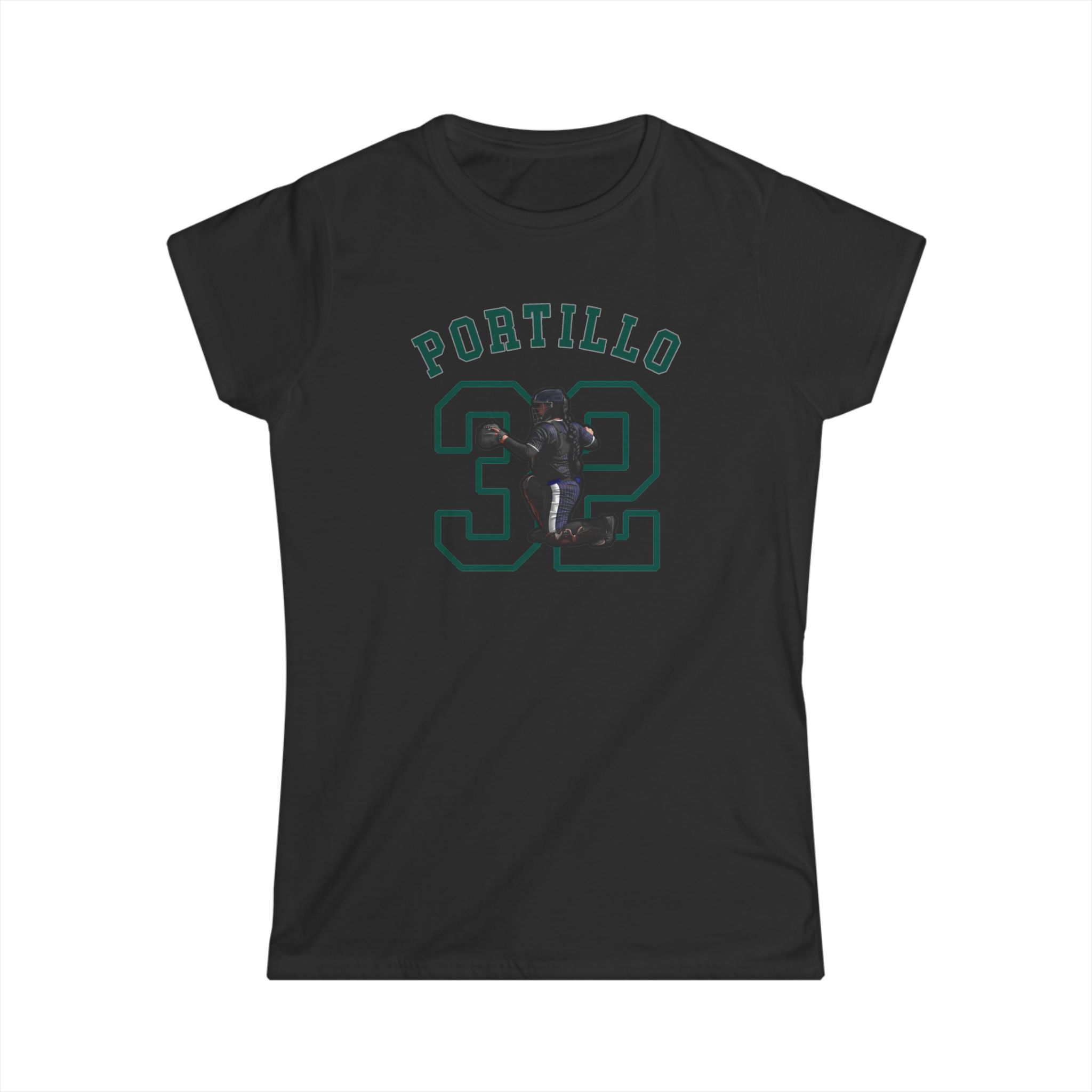 Women's Softstyle Tee — character_shirsey_arch in Black